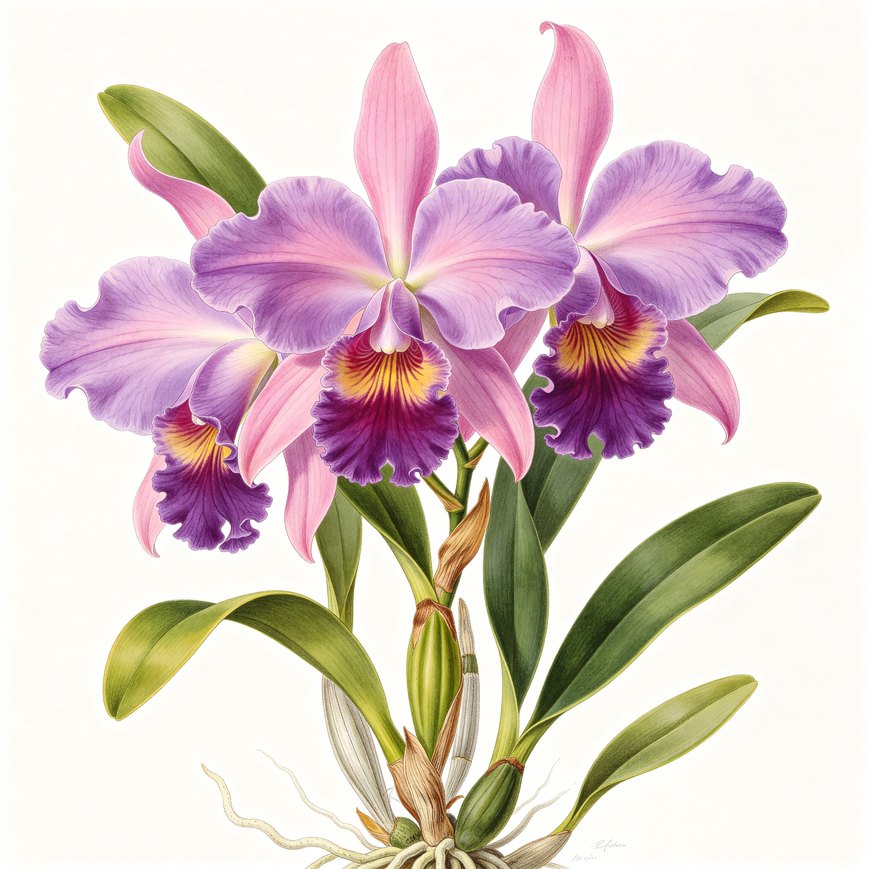 Botanical Exotic Orchid