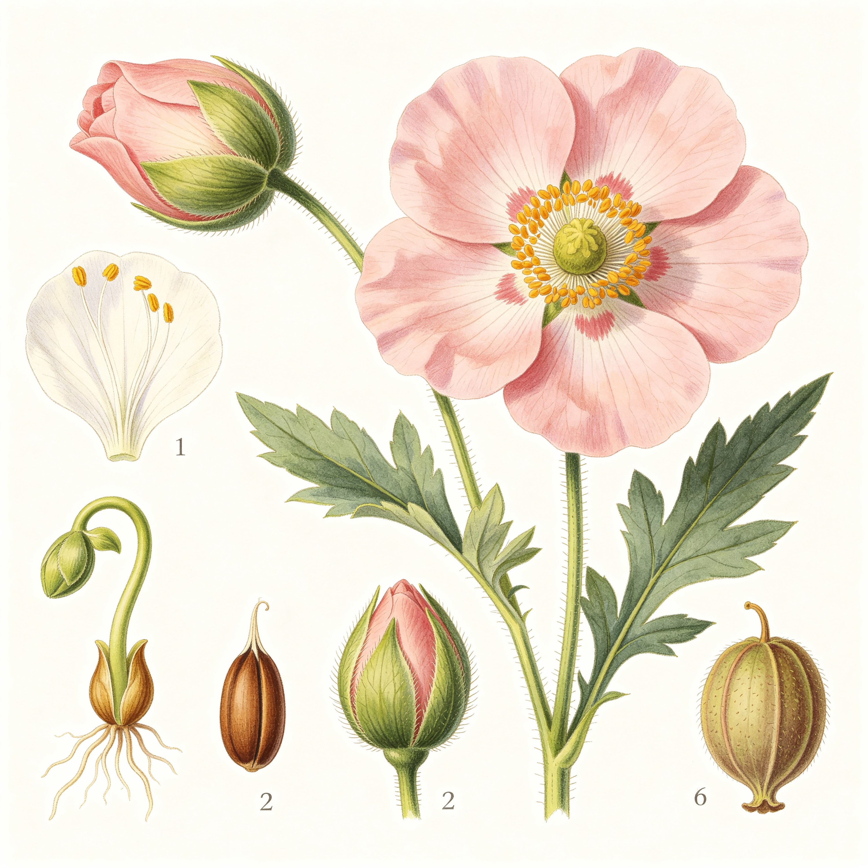 Botanical Flower Lifecycle