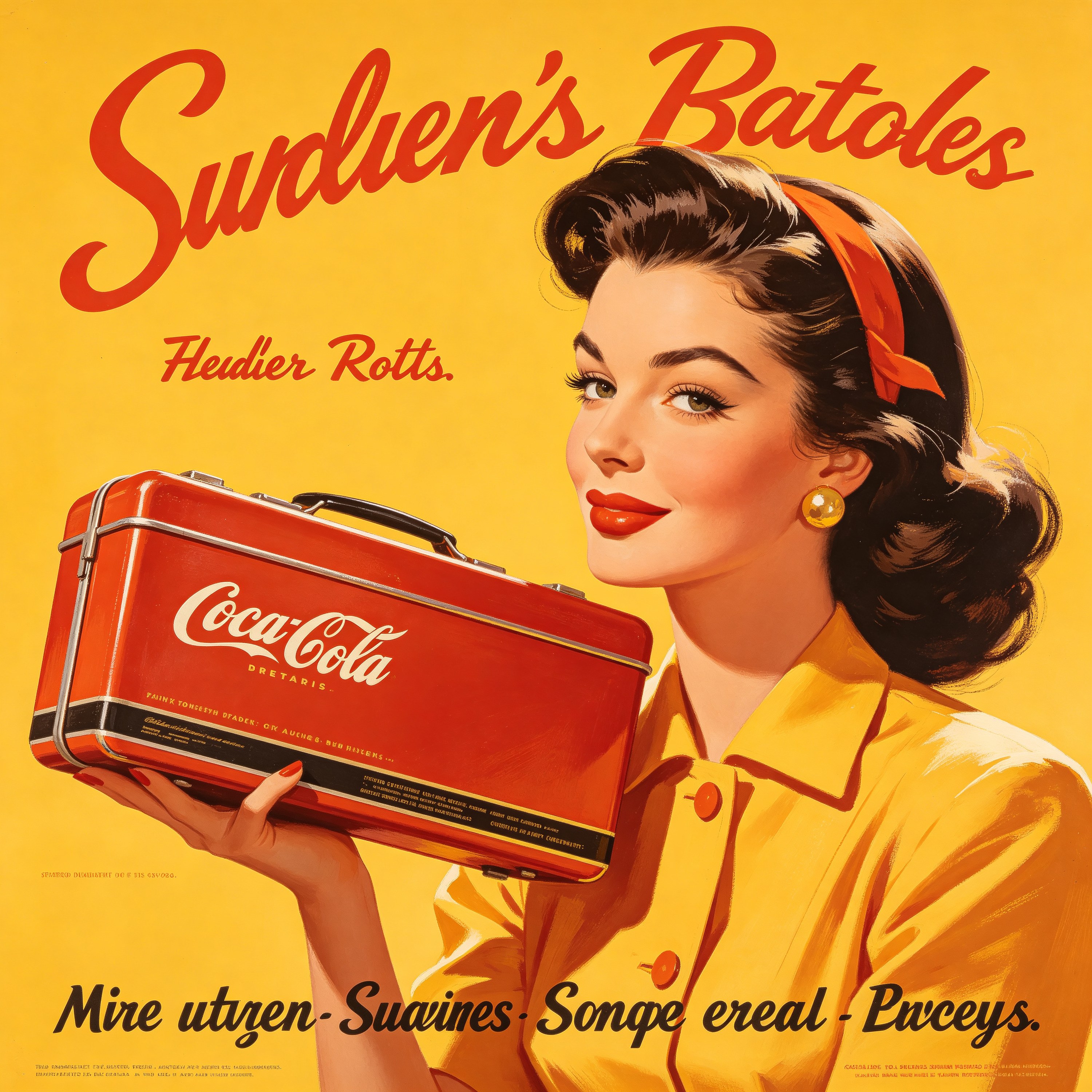 1950s Advertising Poster