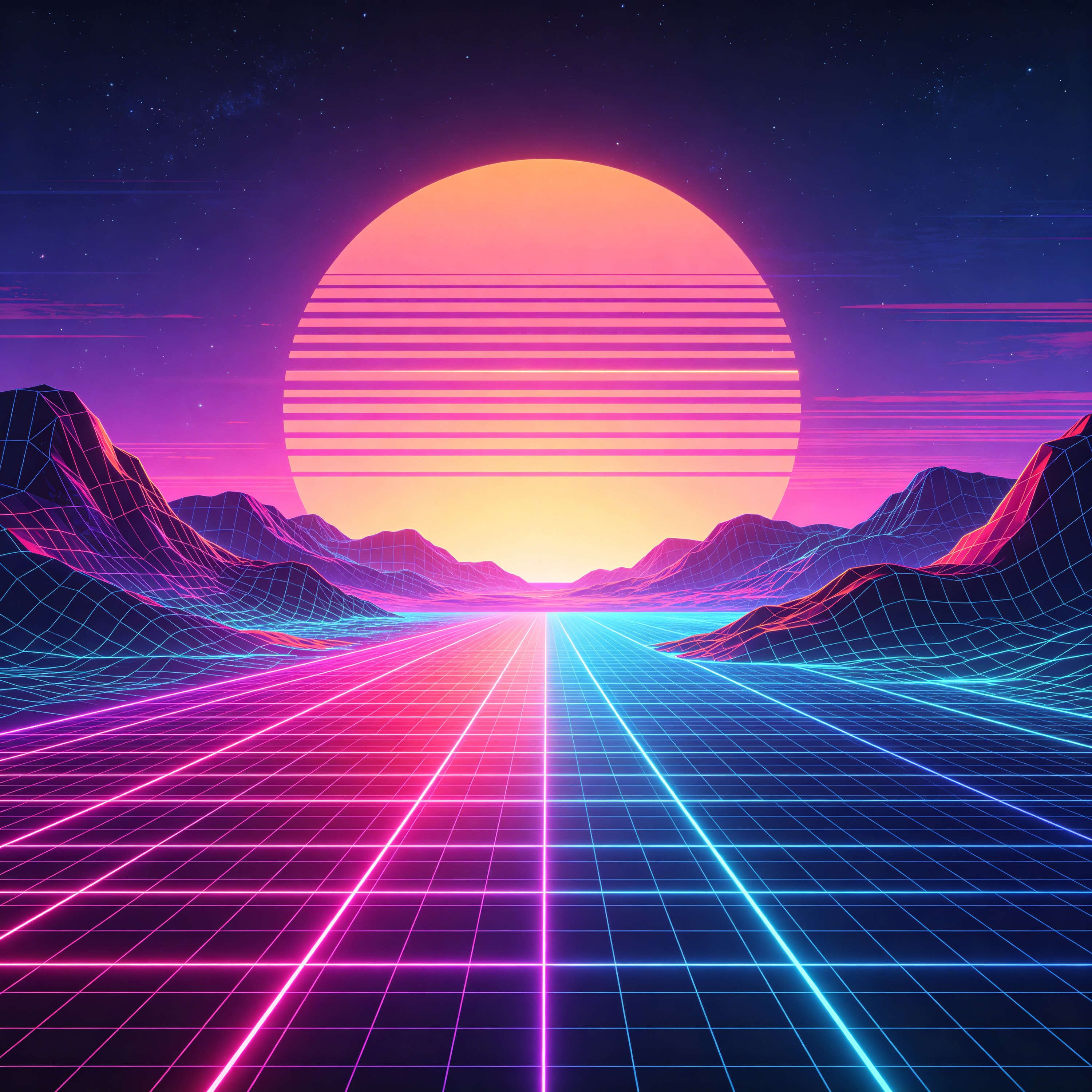 1980s Synthwave Poster