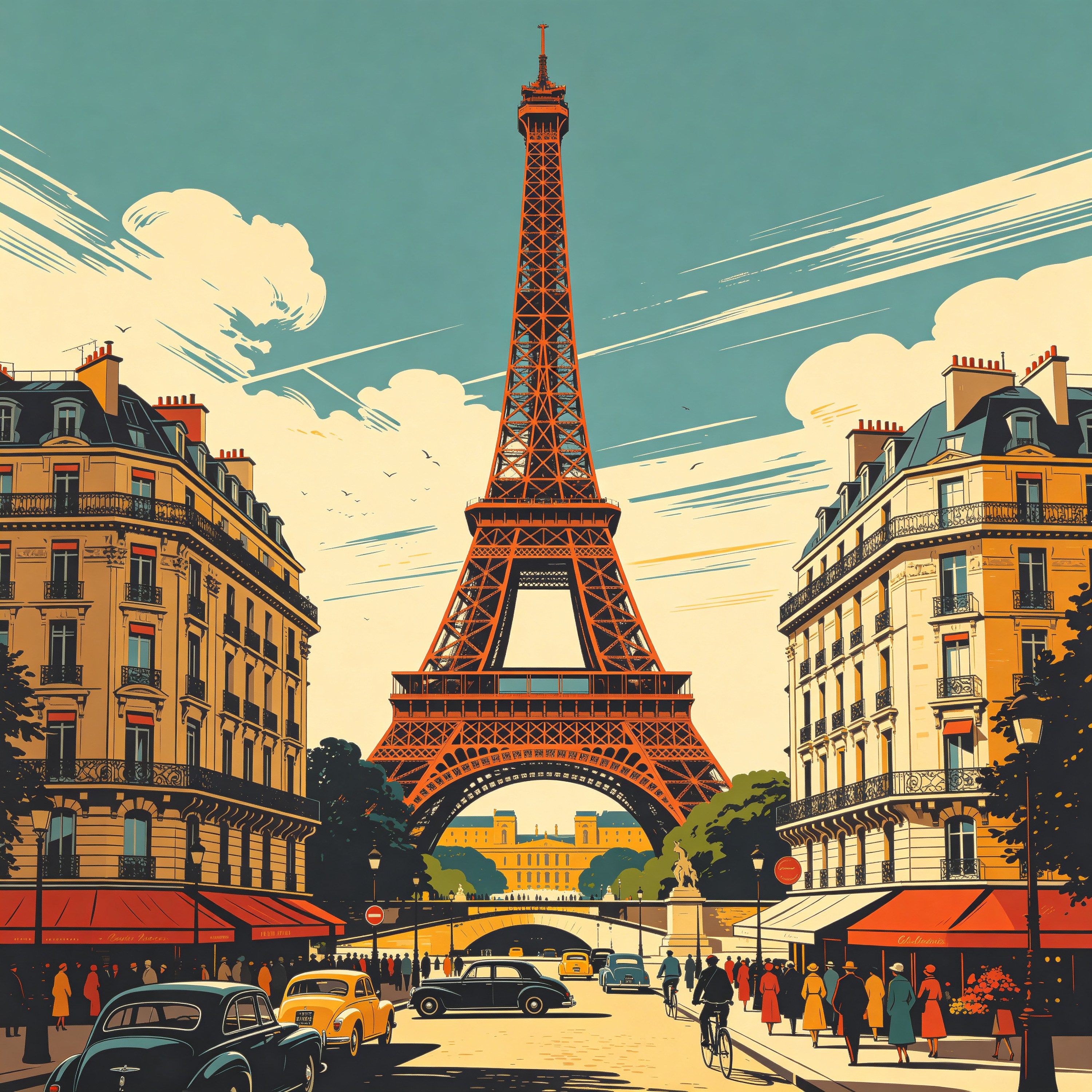 Paris Travel Poster