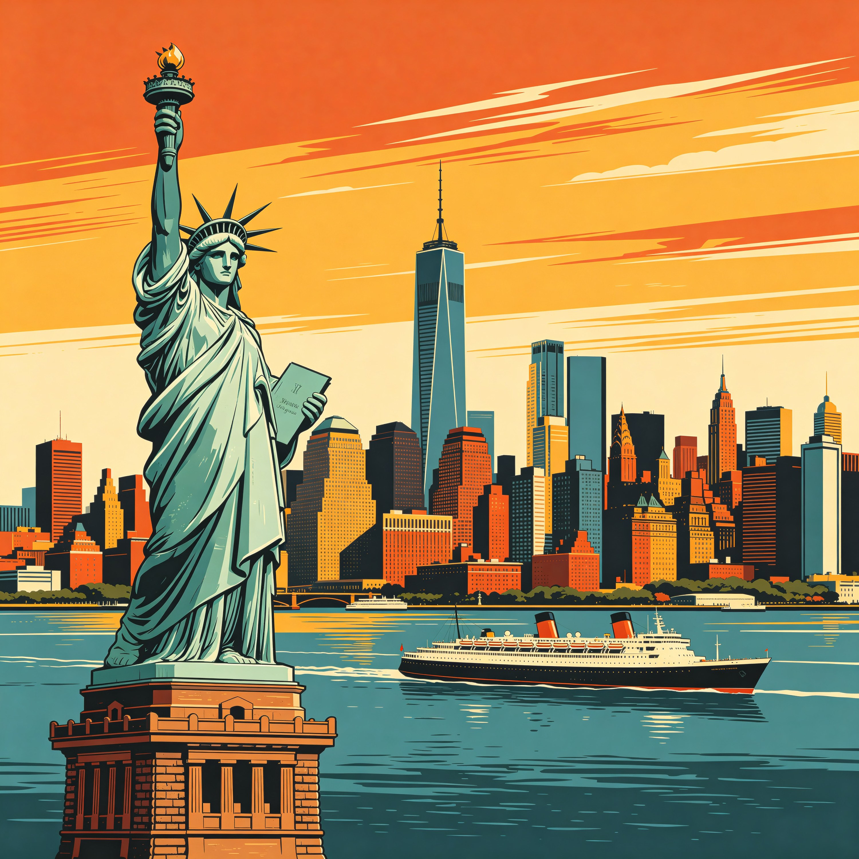New York Travel Poster