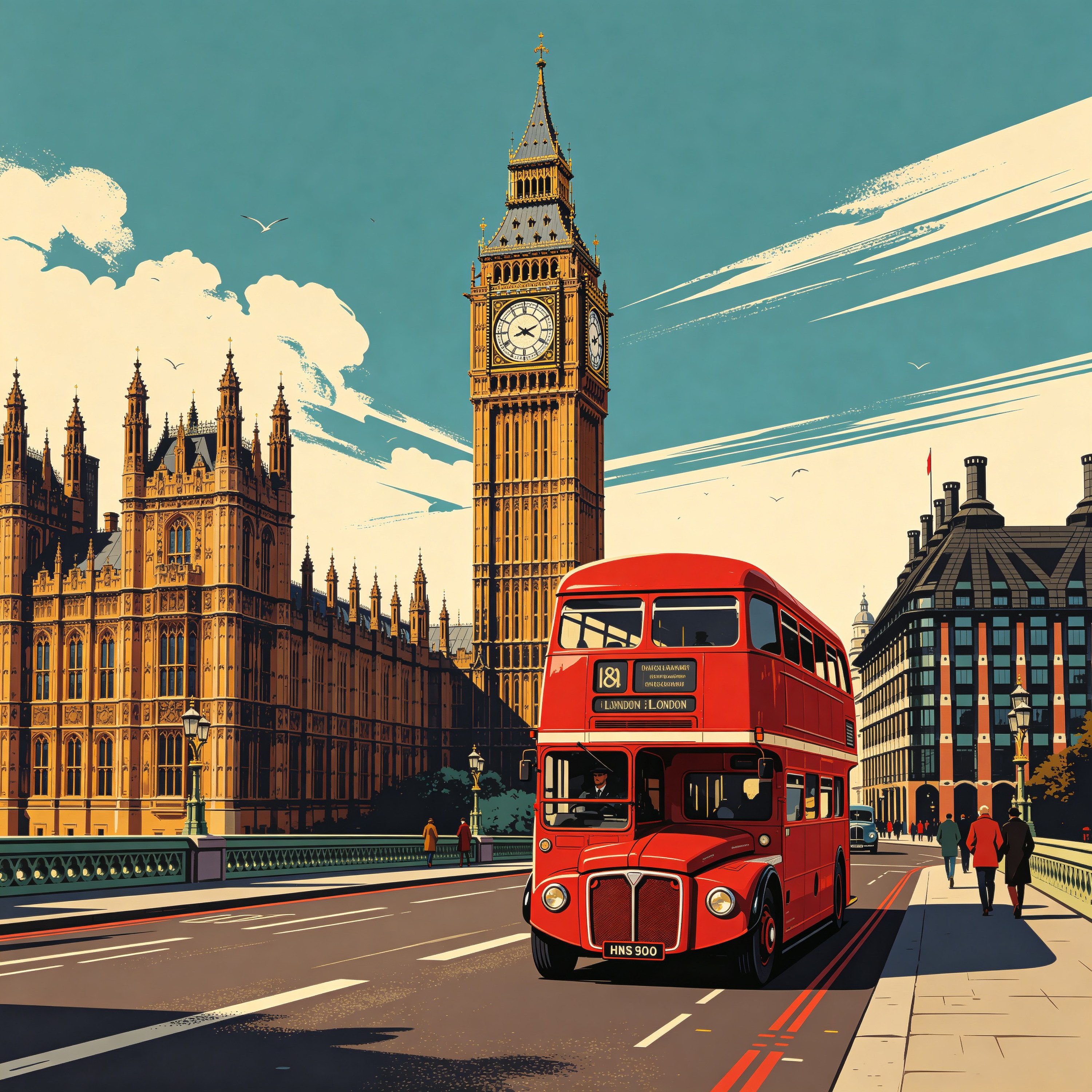 London Travel Poster