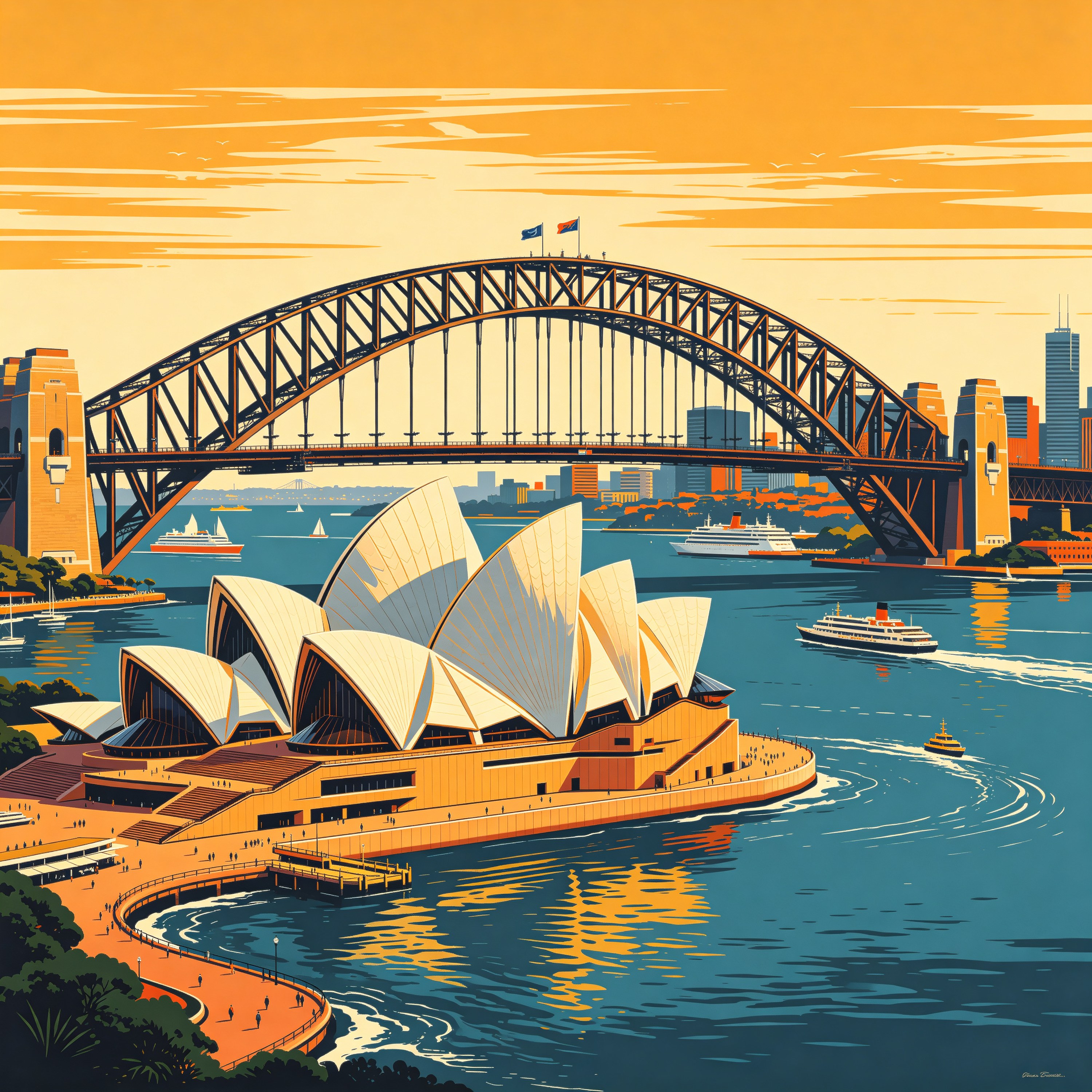 Sydney Travel Poster