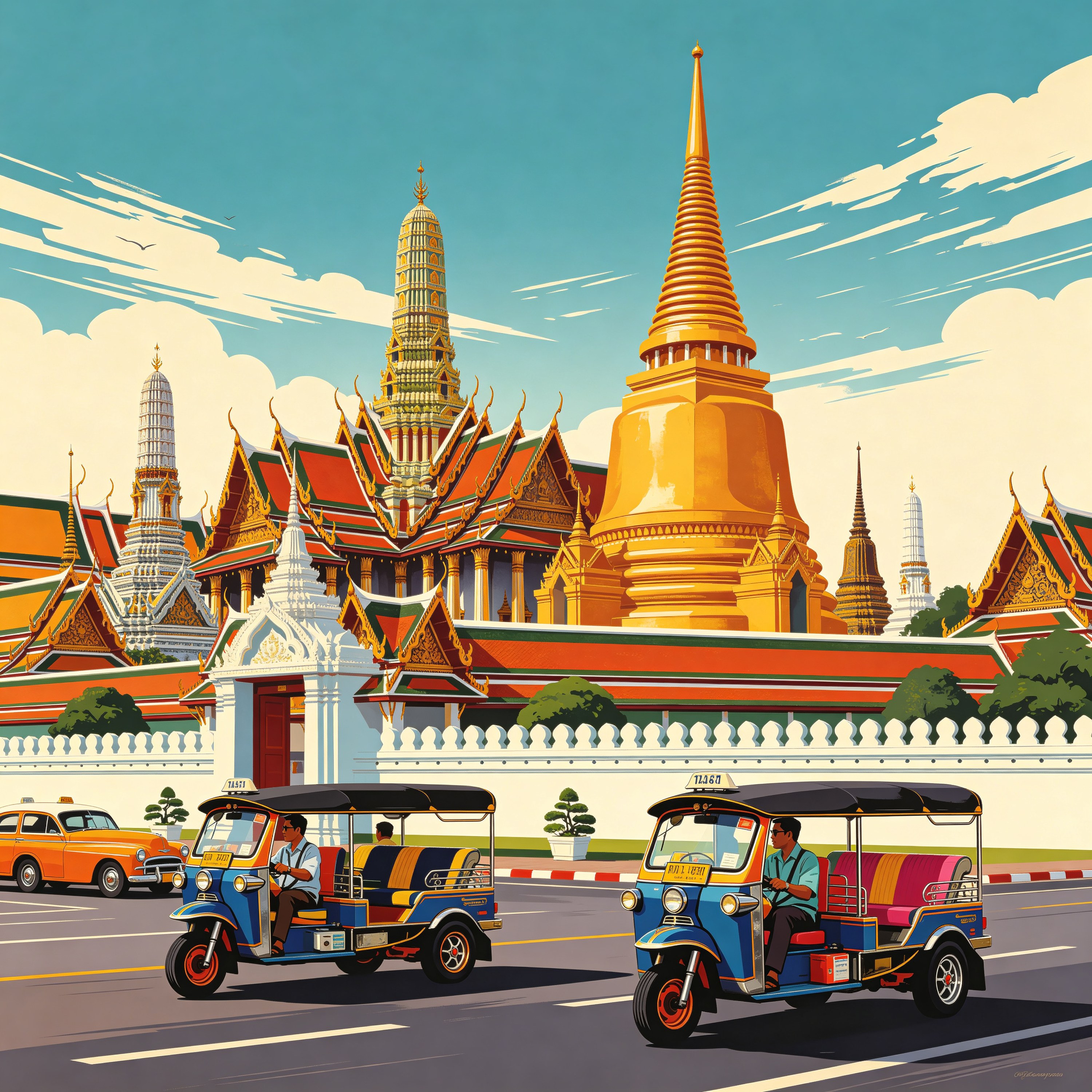 Bangkok Travel Poster