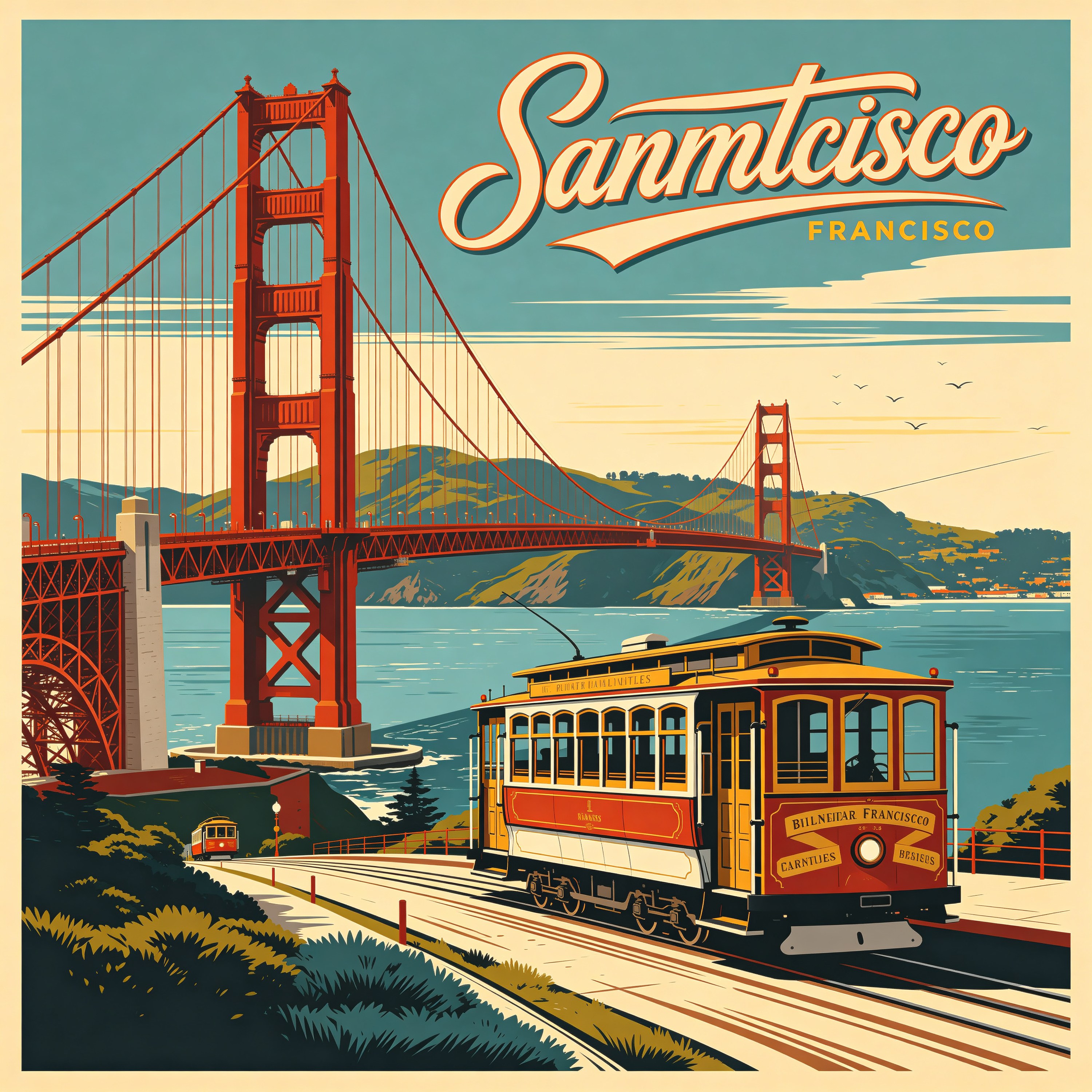 San Francisco Travel Poster