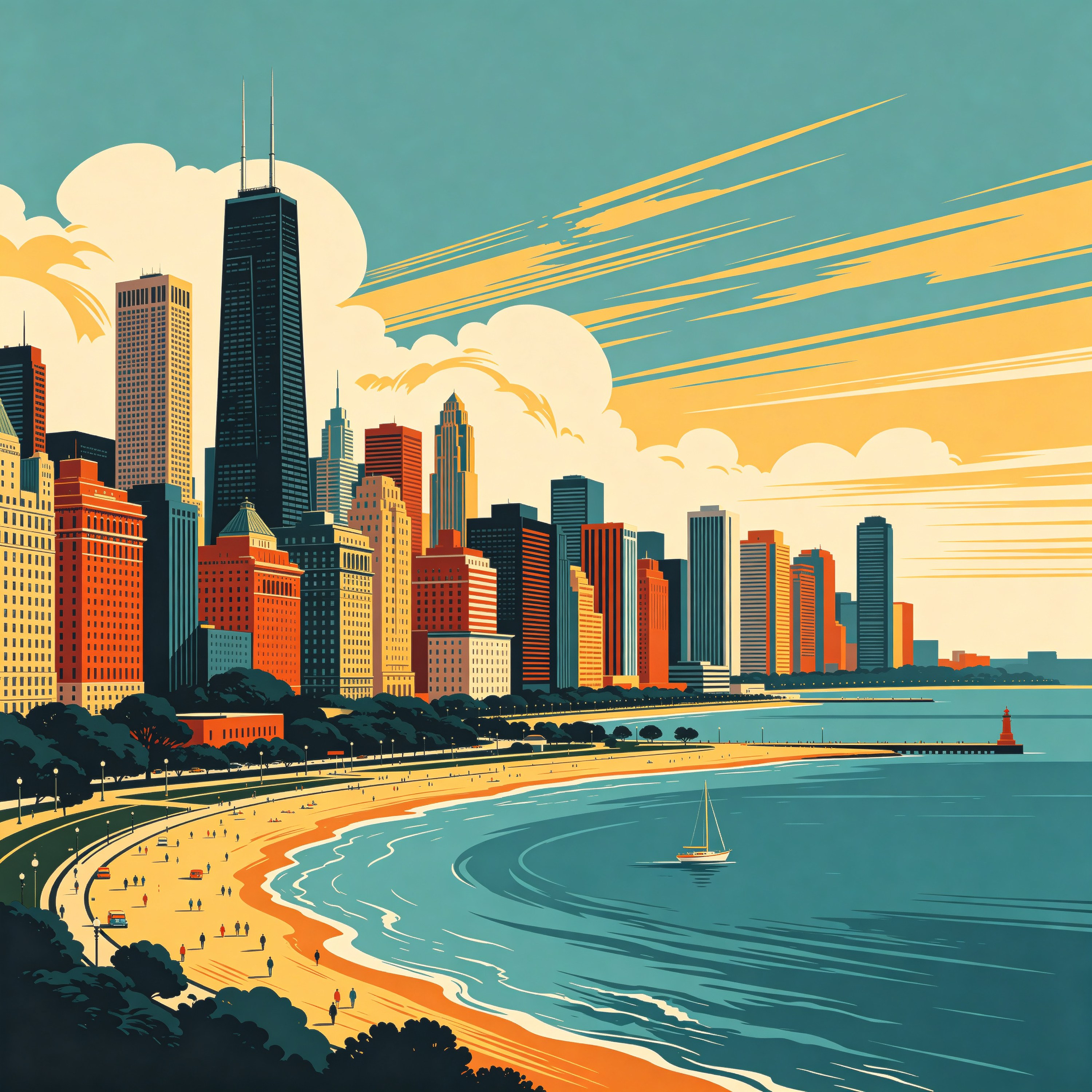 Chicago Travel Poster