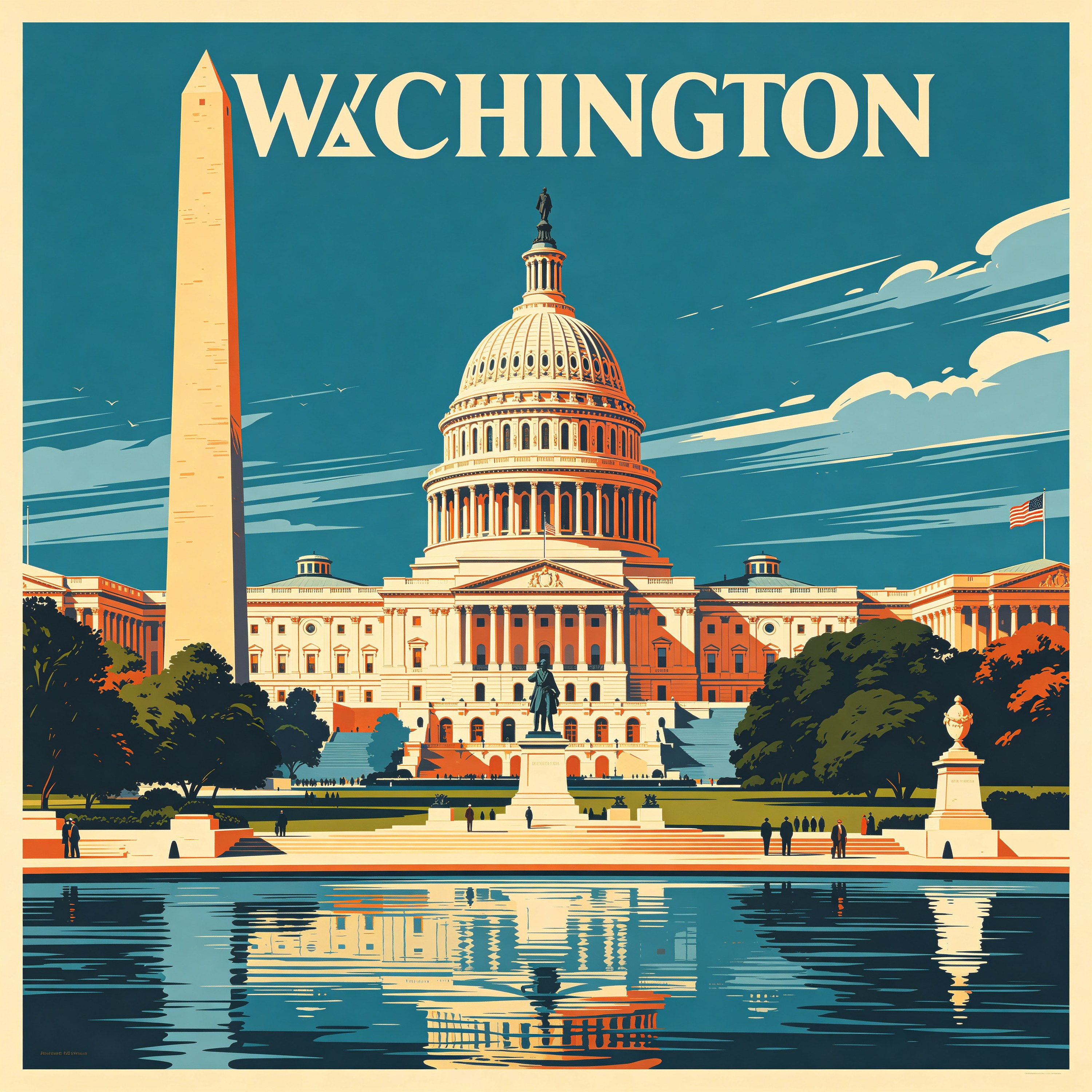 Washington Travel Poster