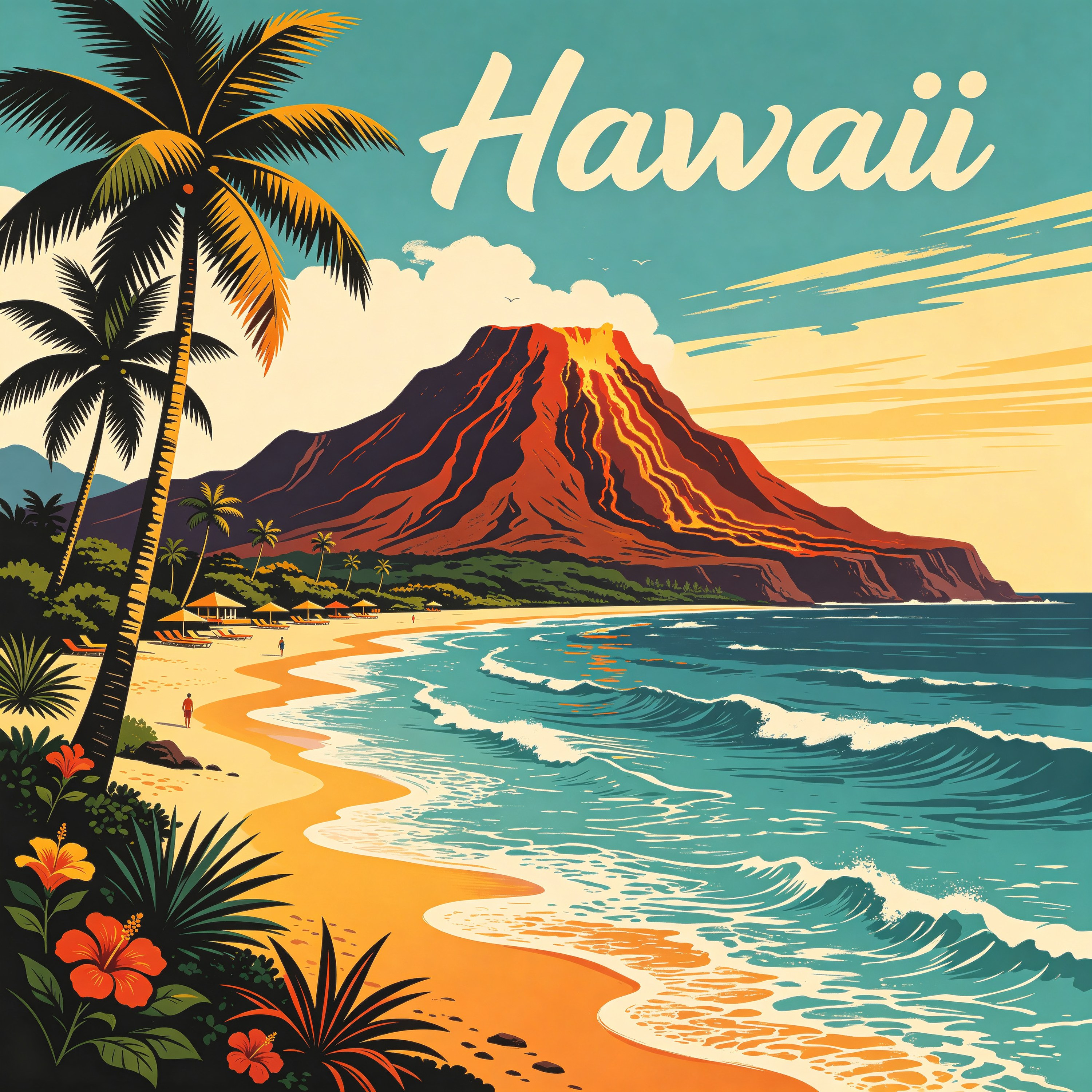 Hawaii Travel Poster
