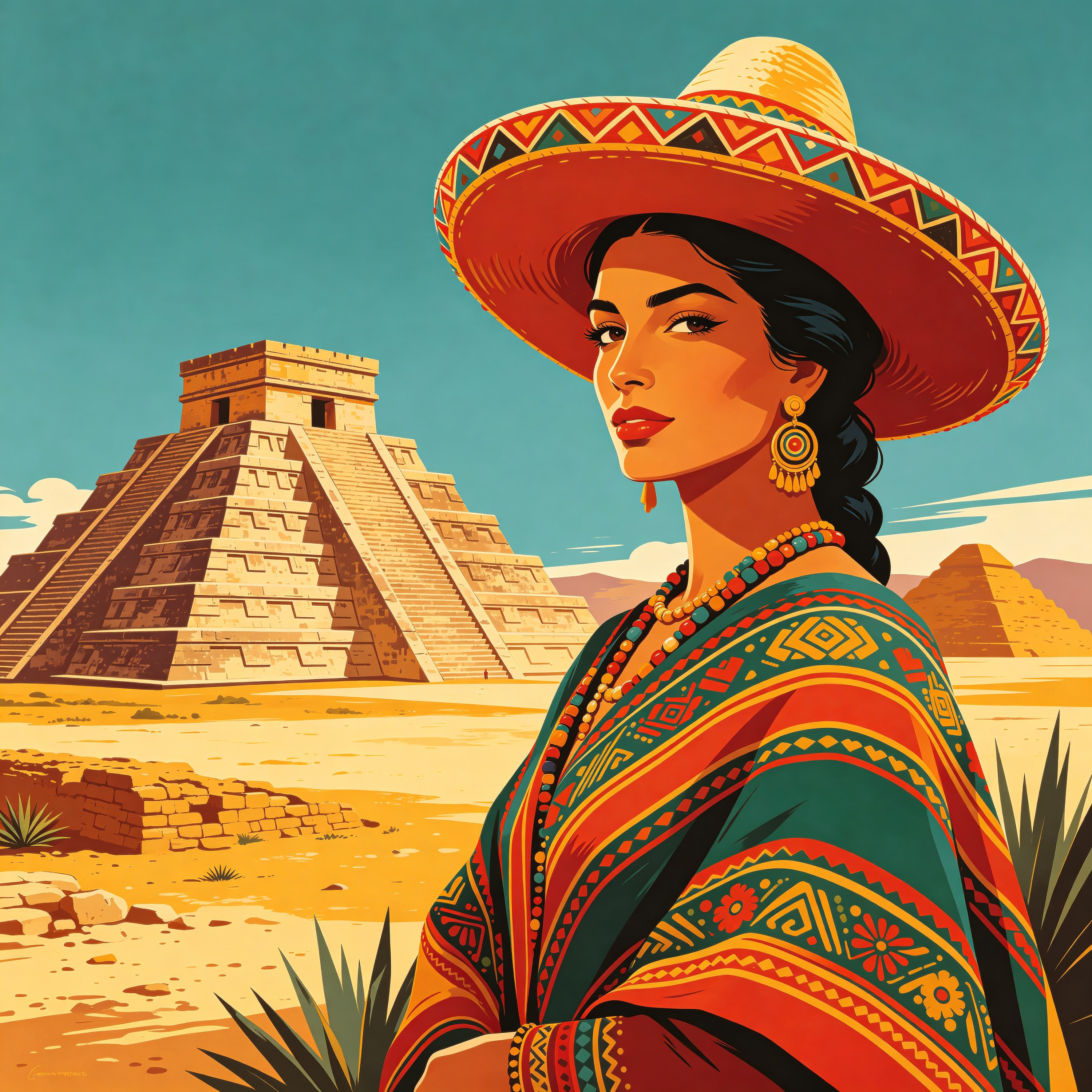 Mexico Travel Poster