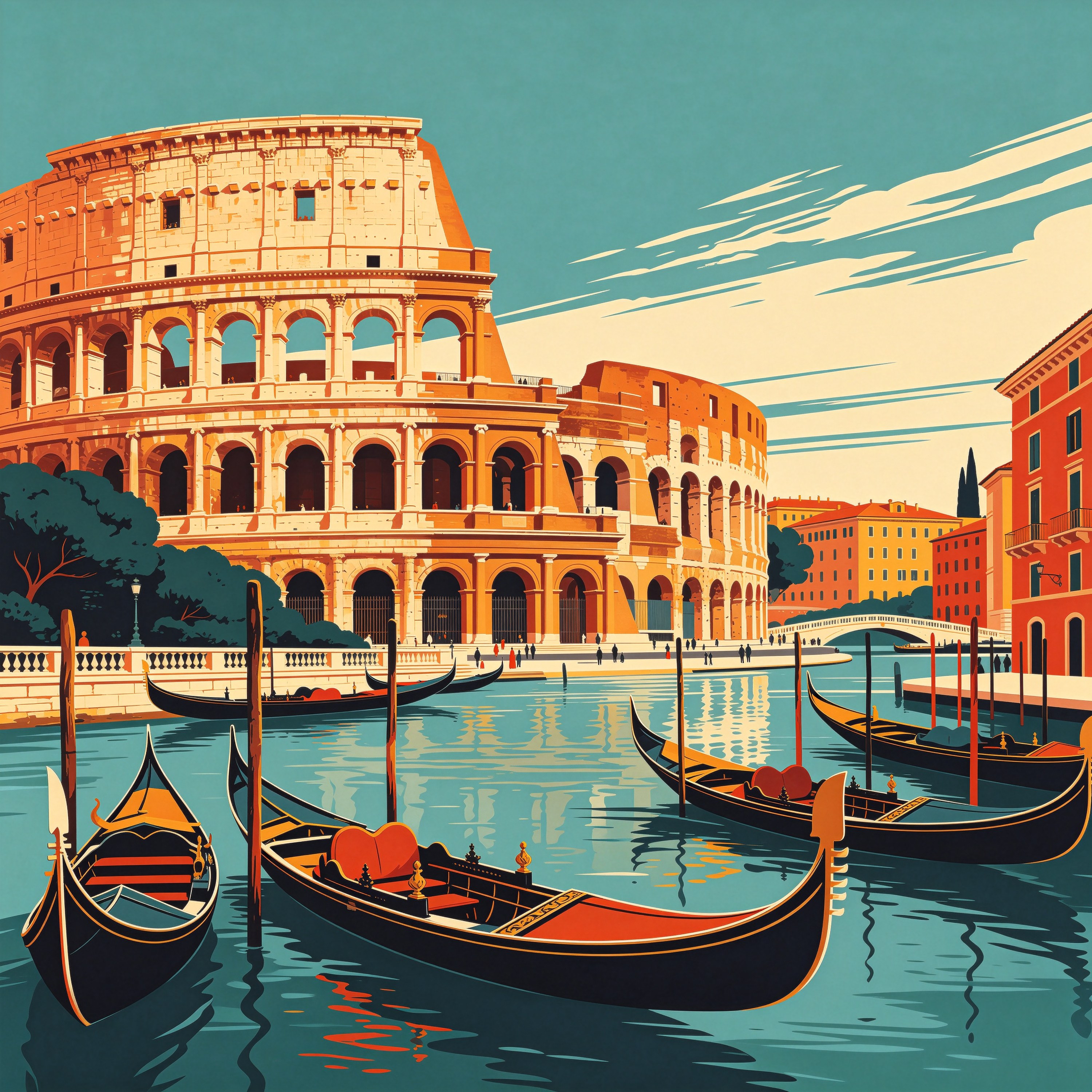 Italy Travel Poster
