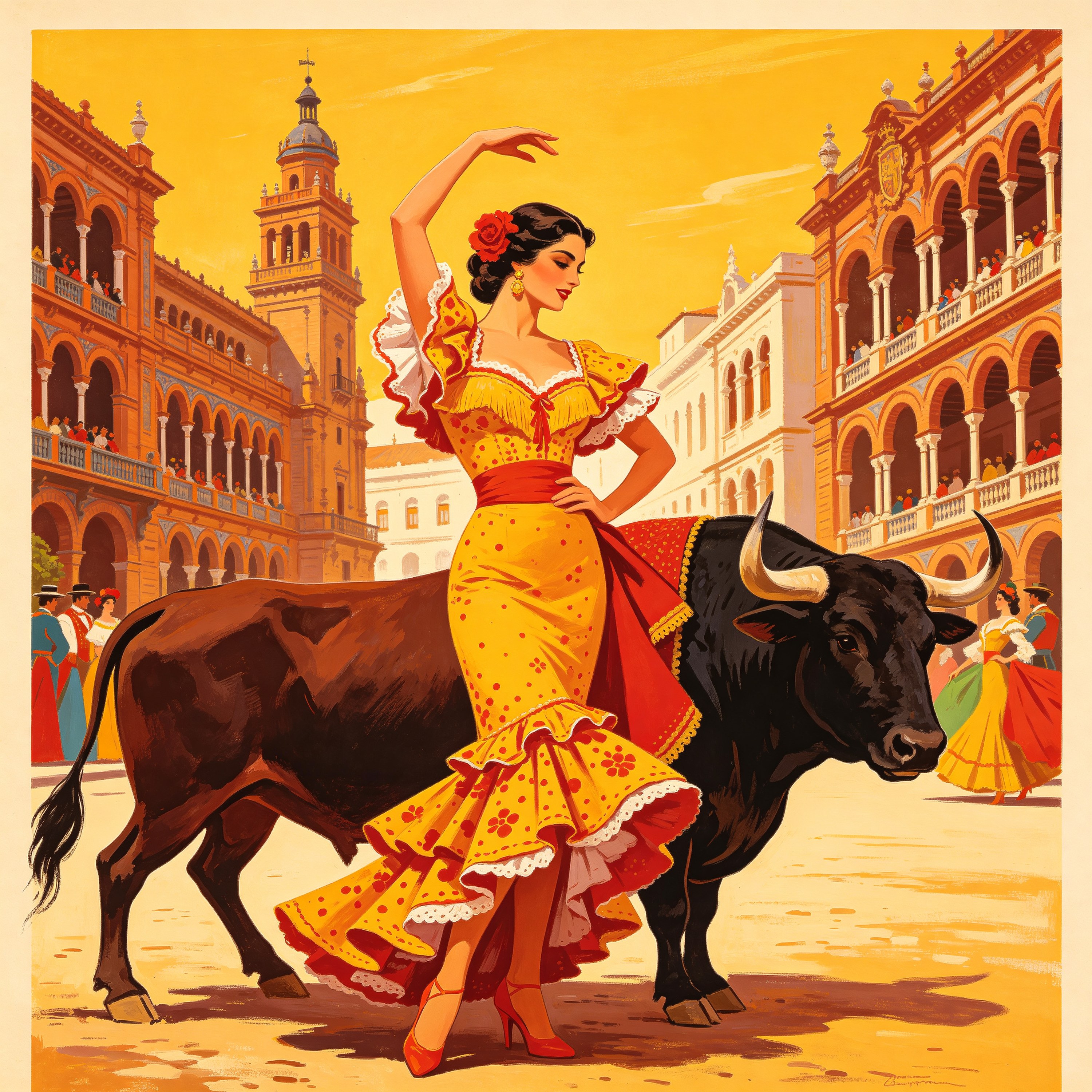 Spain Travel Poster