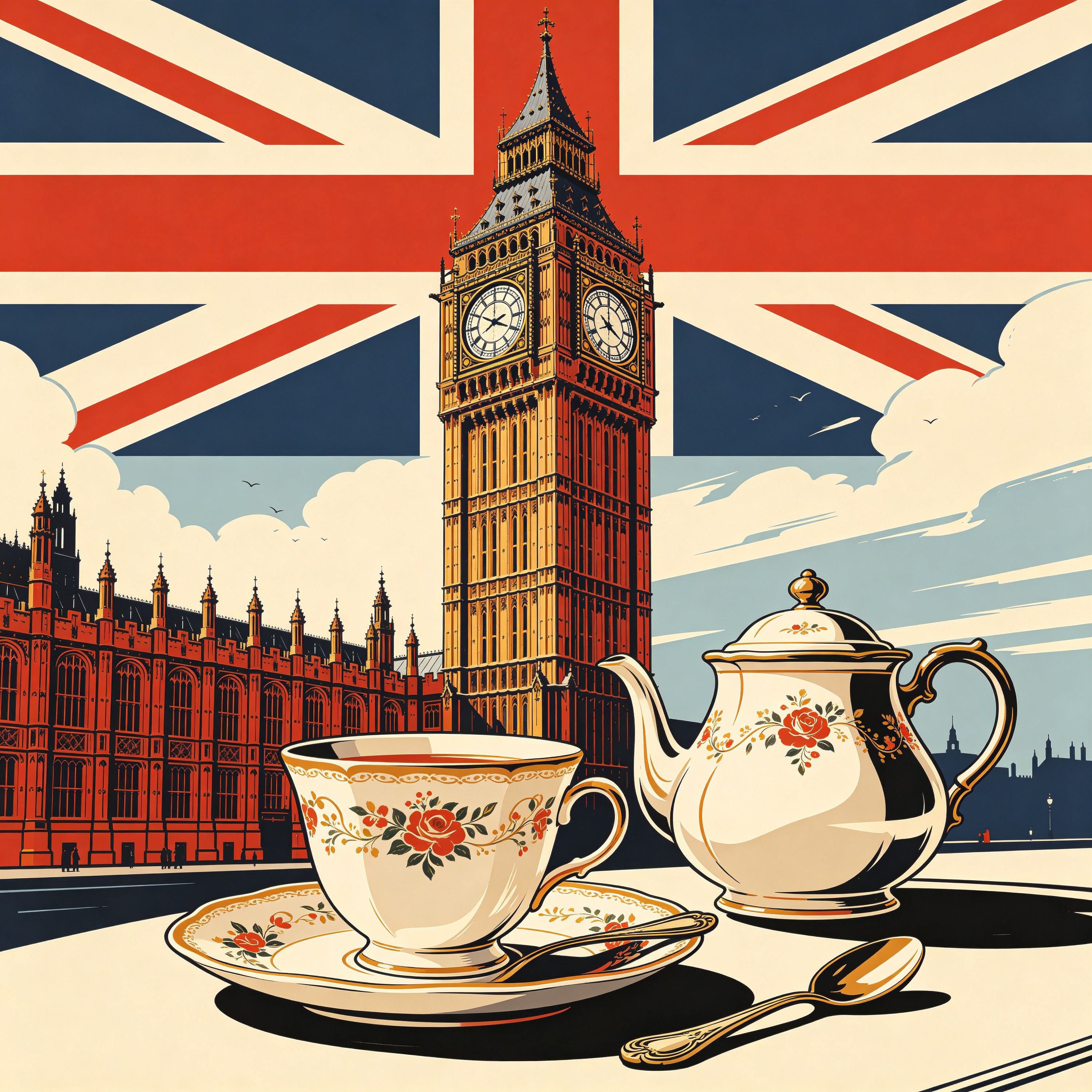 UK Travel Poster