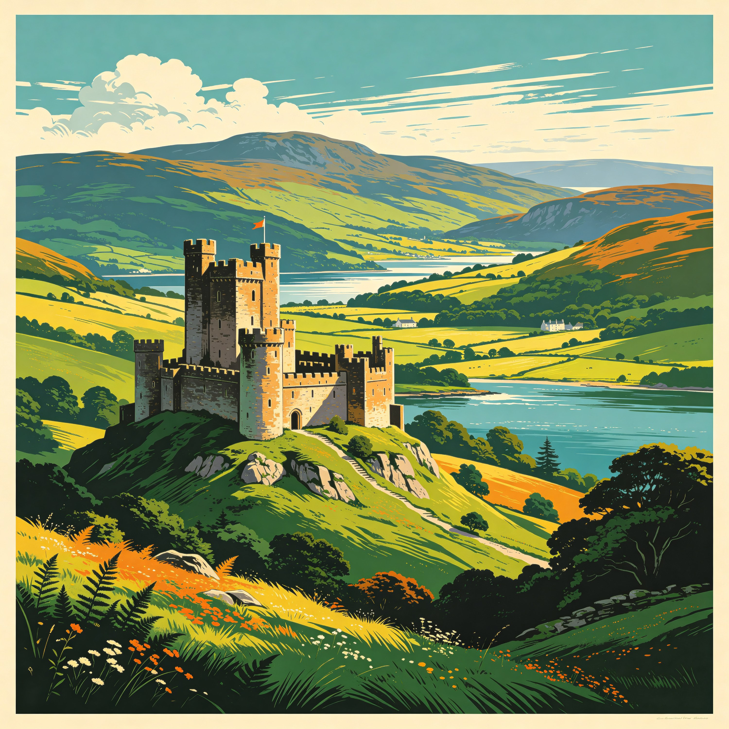 Ireland Travel Poster