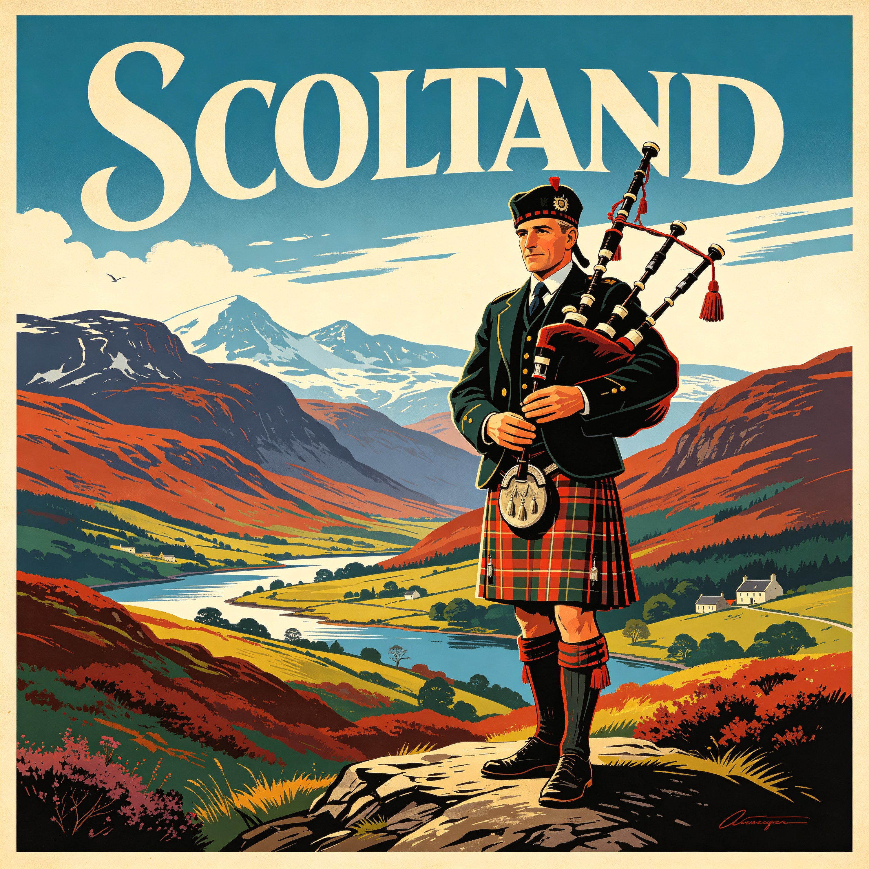 Scotland Travel Poster