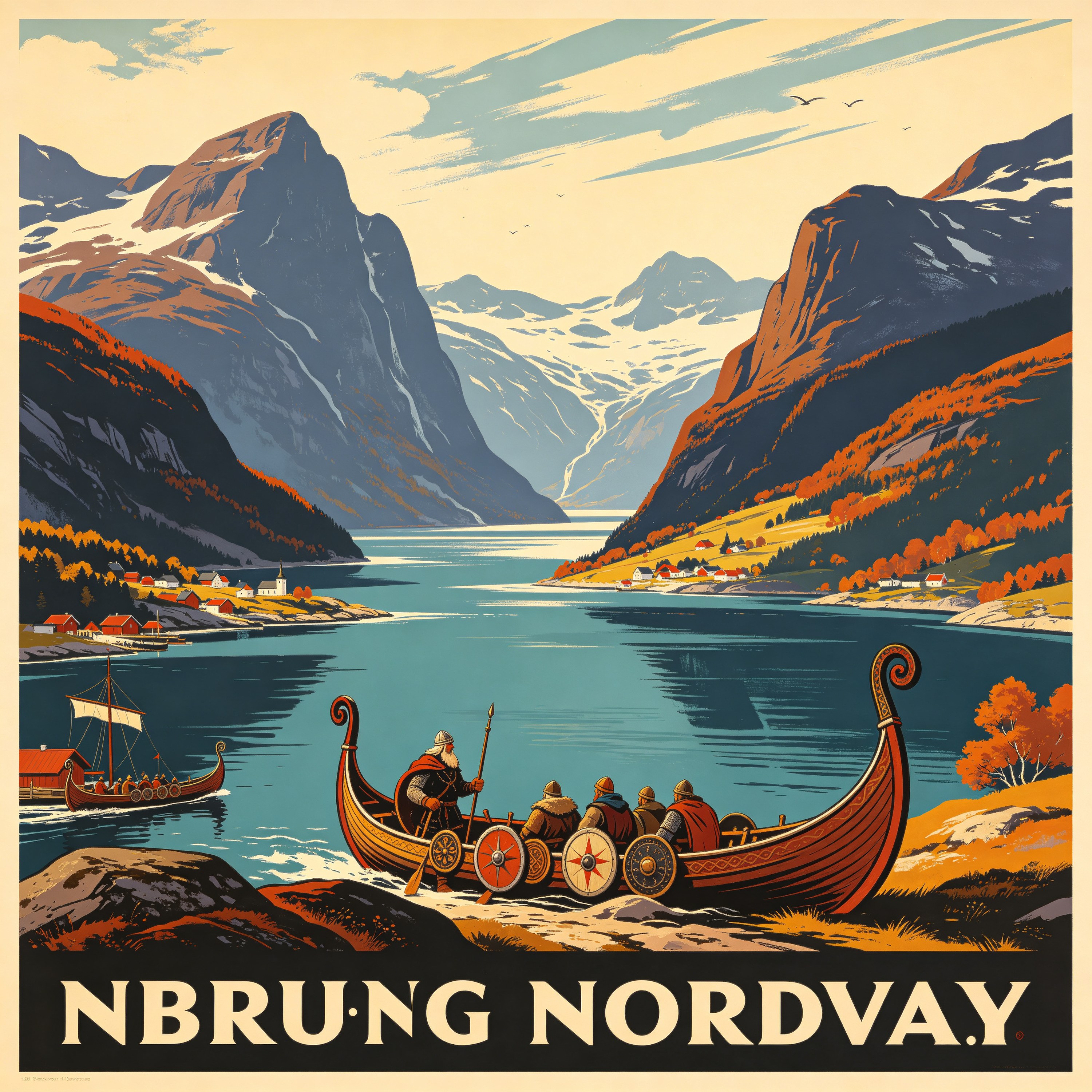 Norway Travel Poster