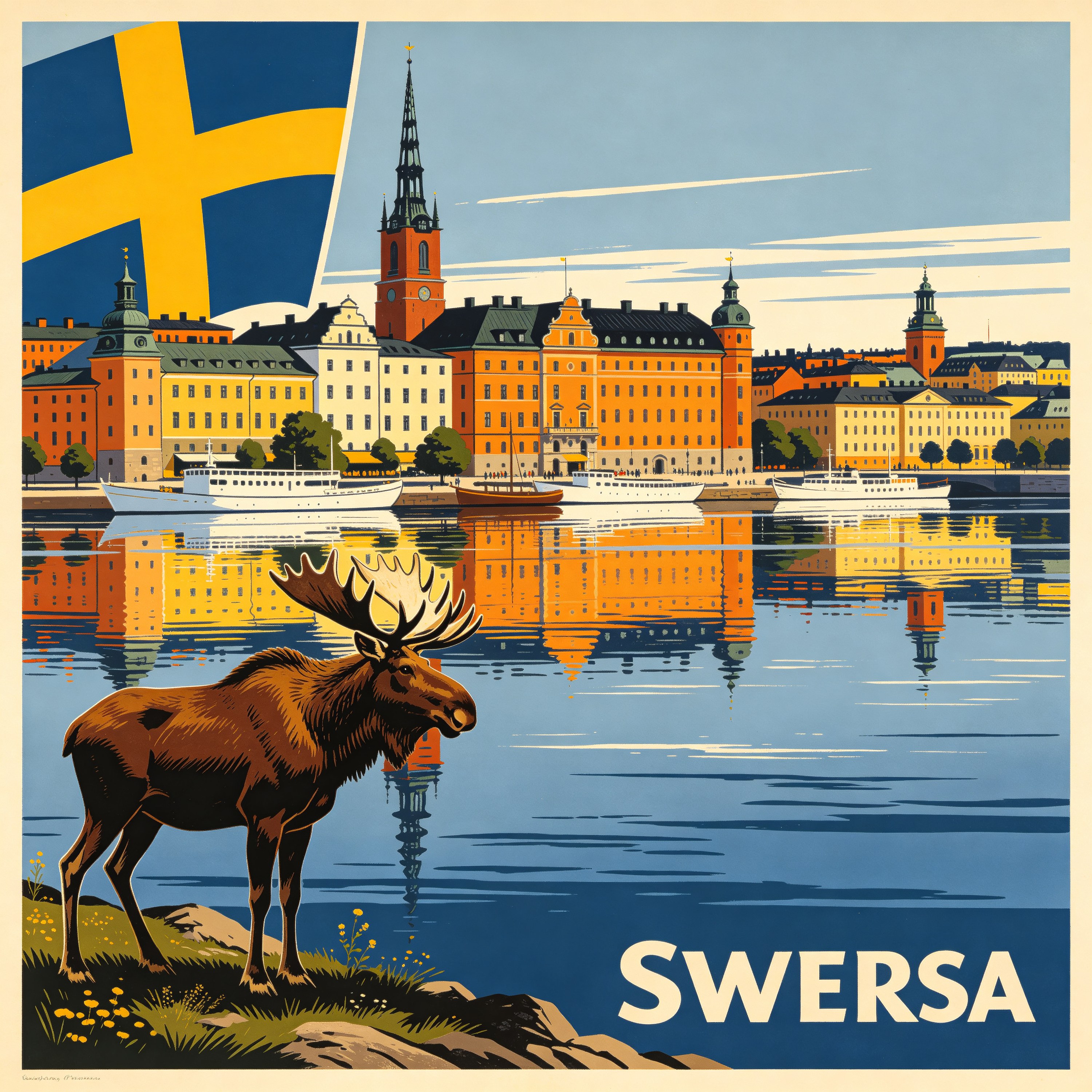 Sweden Travel Poster