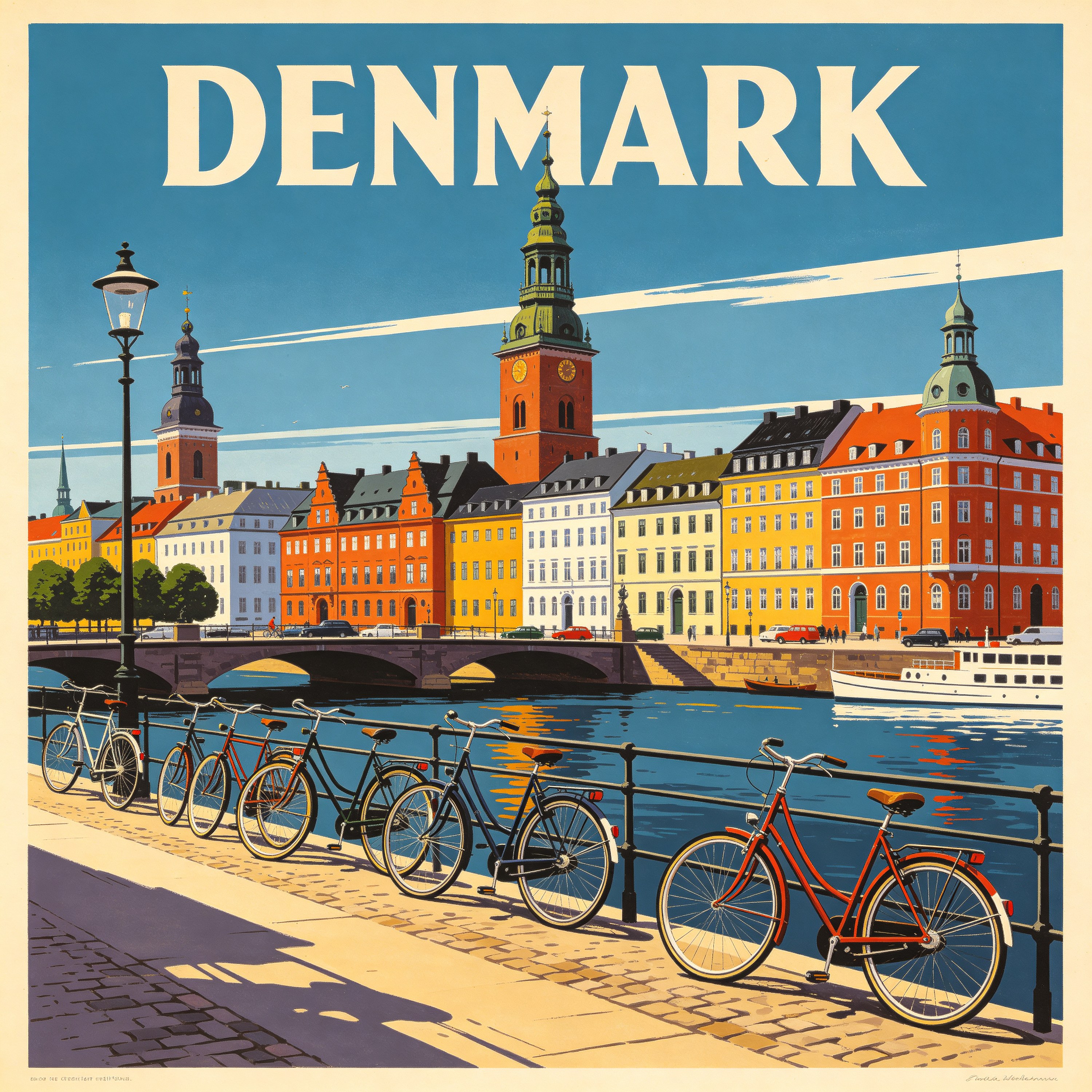 Denmark Travel Poster