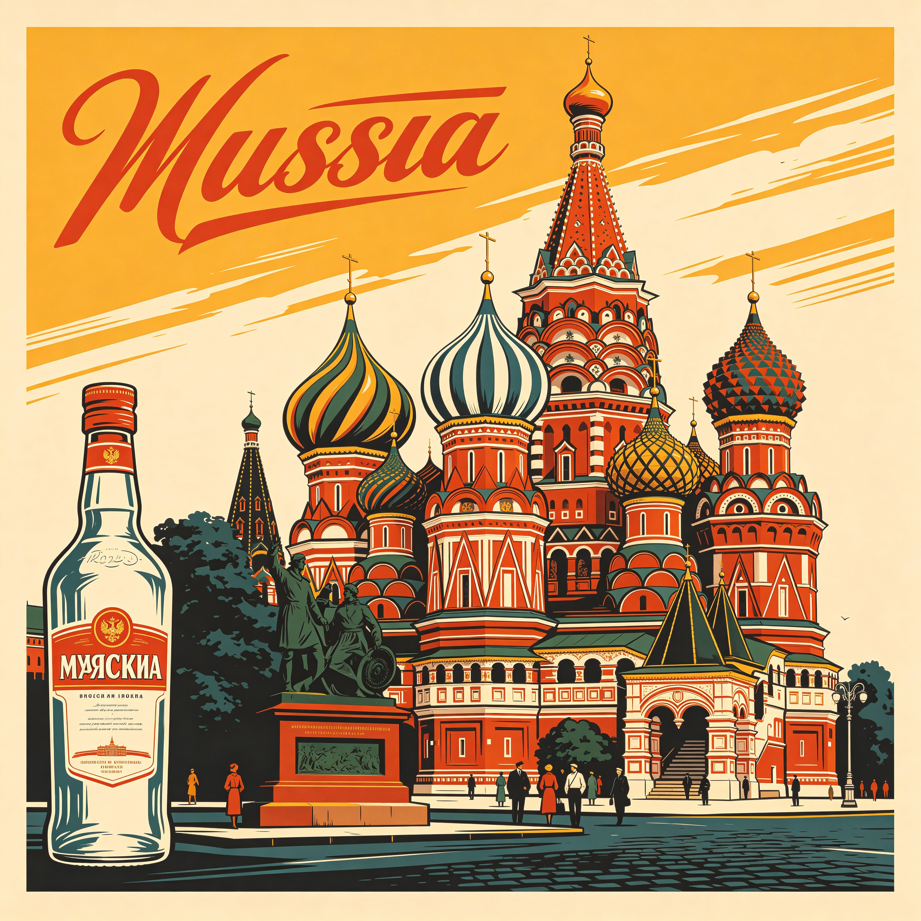 Russia Travel Poster