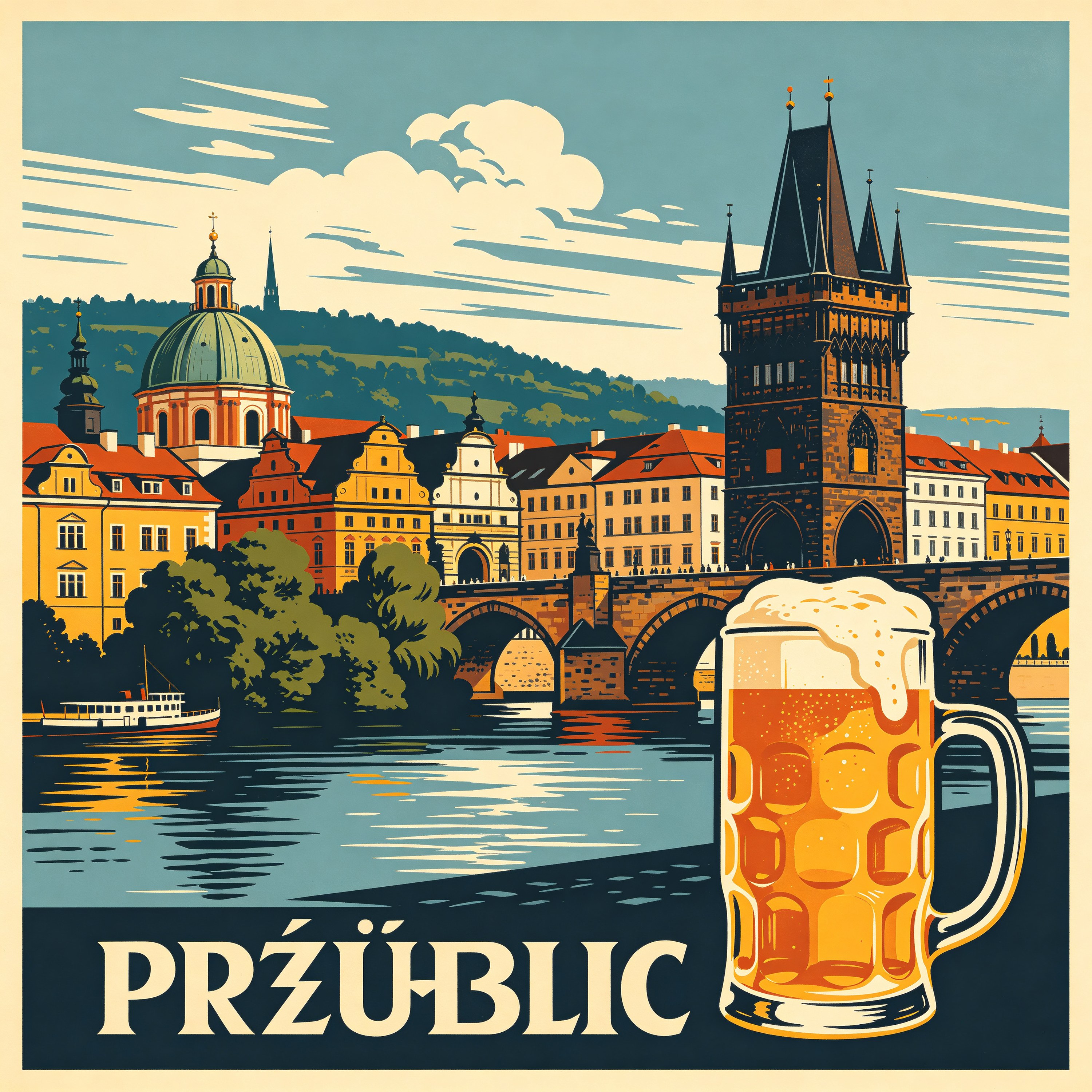 Czech Travel Poster