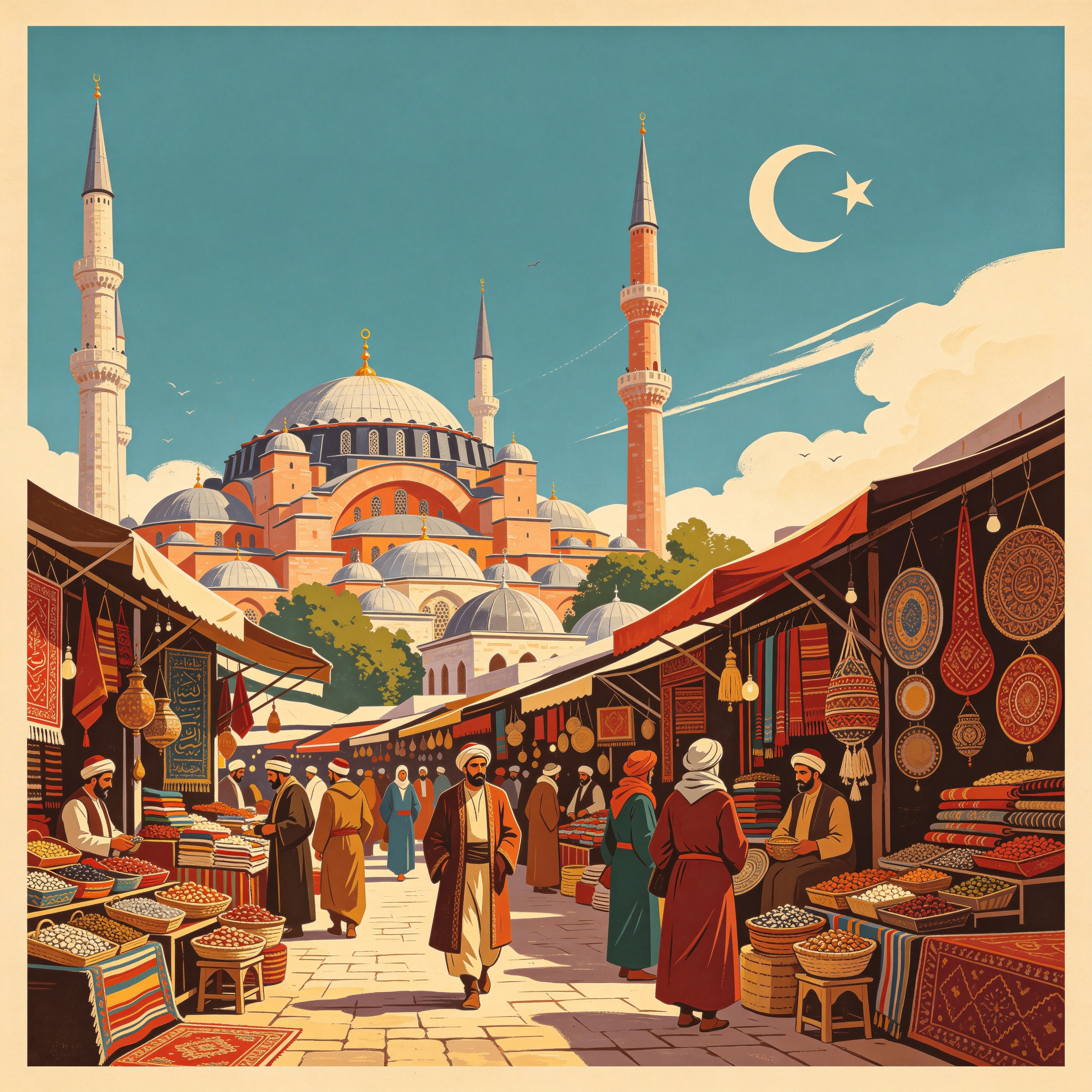 Turkey Travel Poster