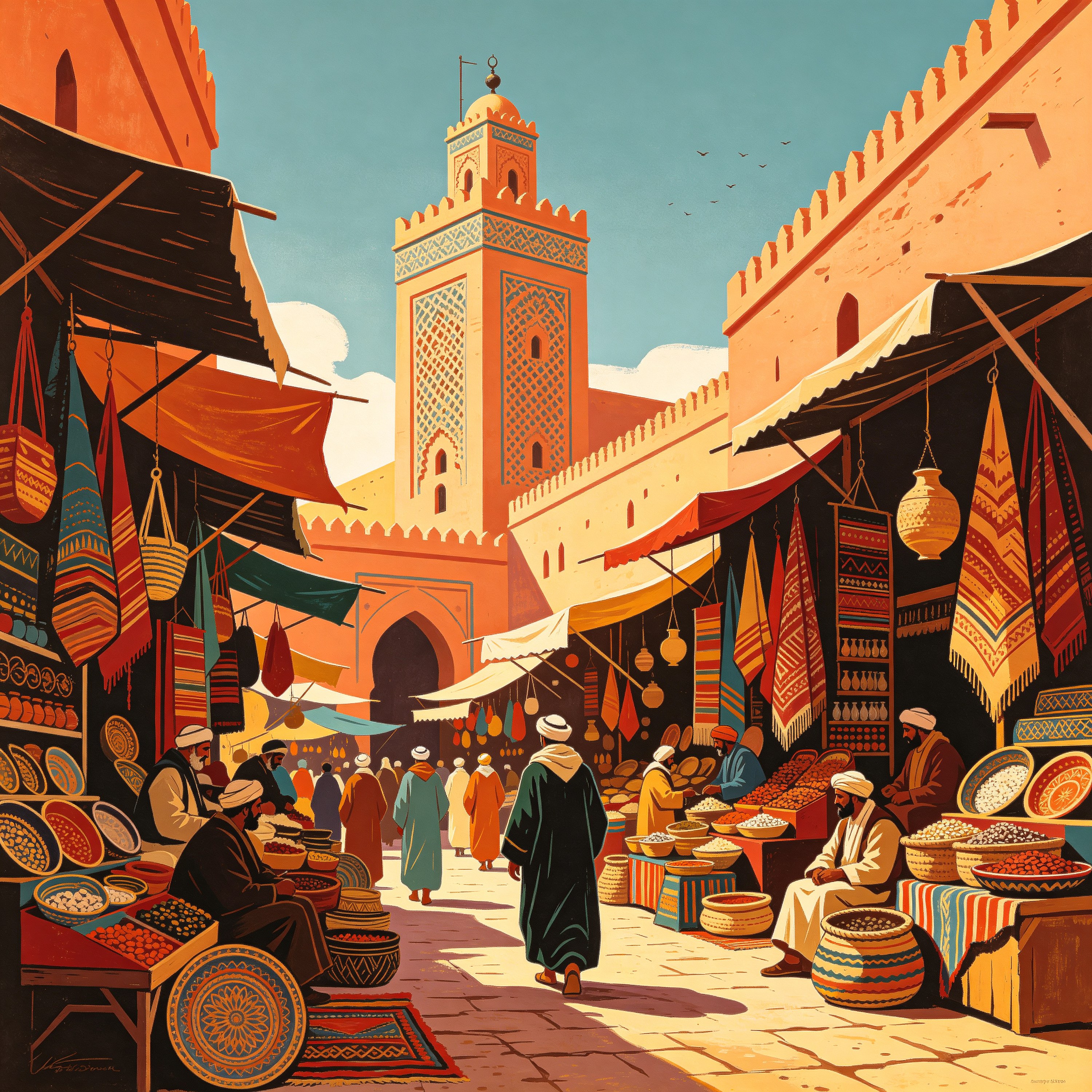 Morocco Travel Poster