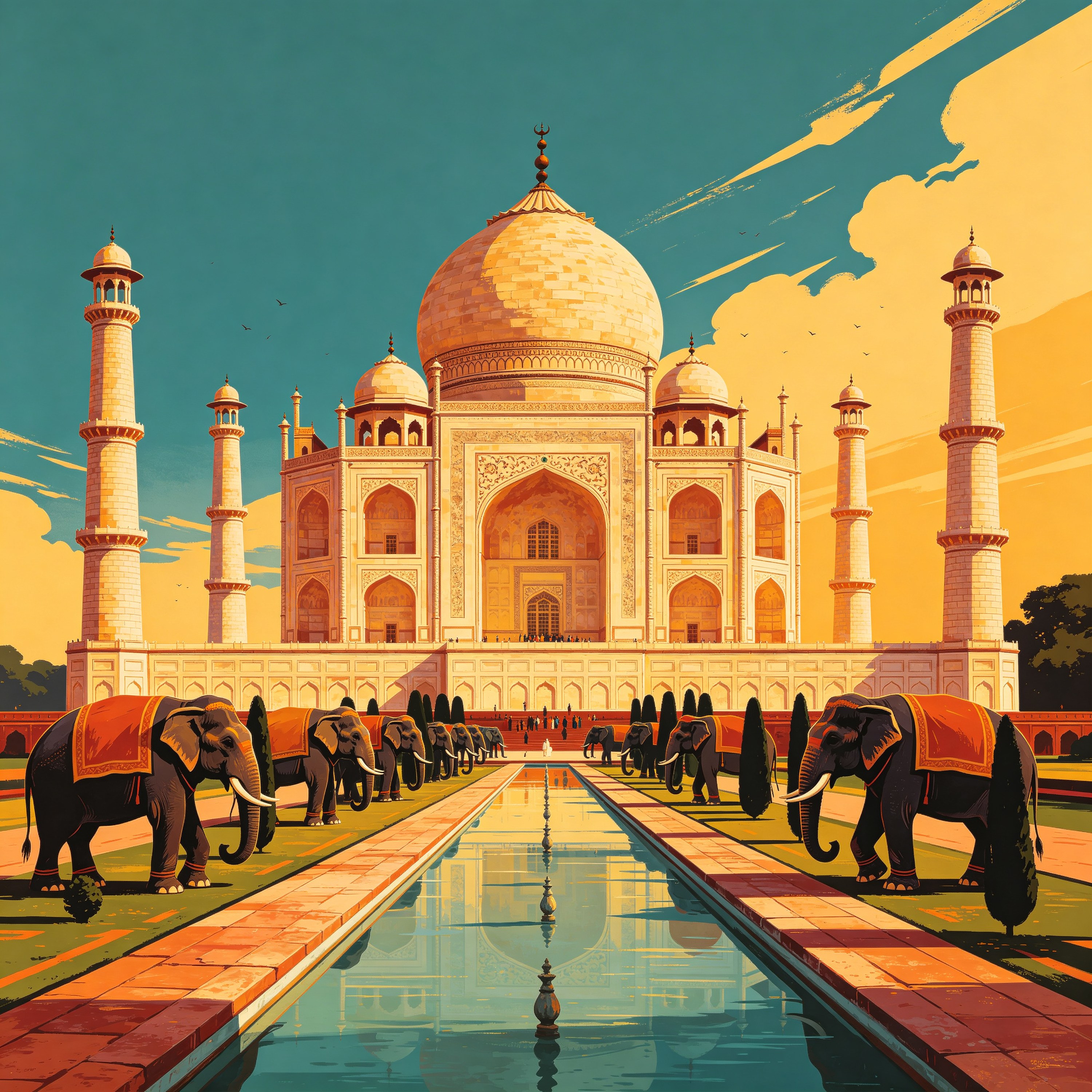 India Travel Poster