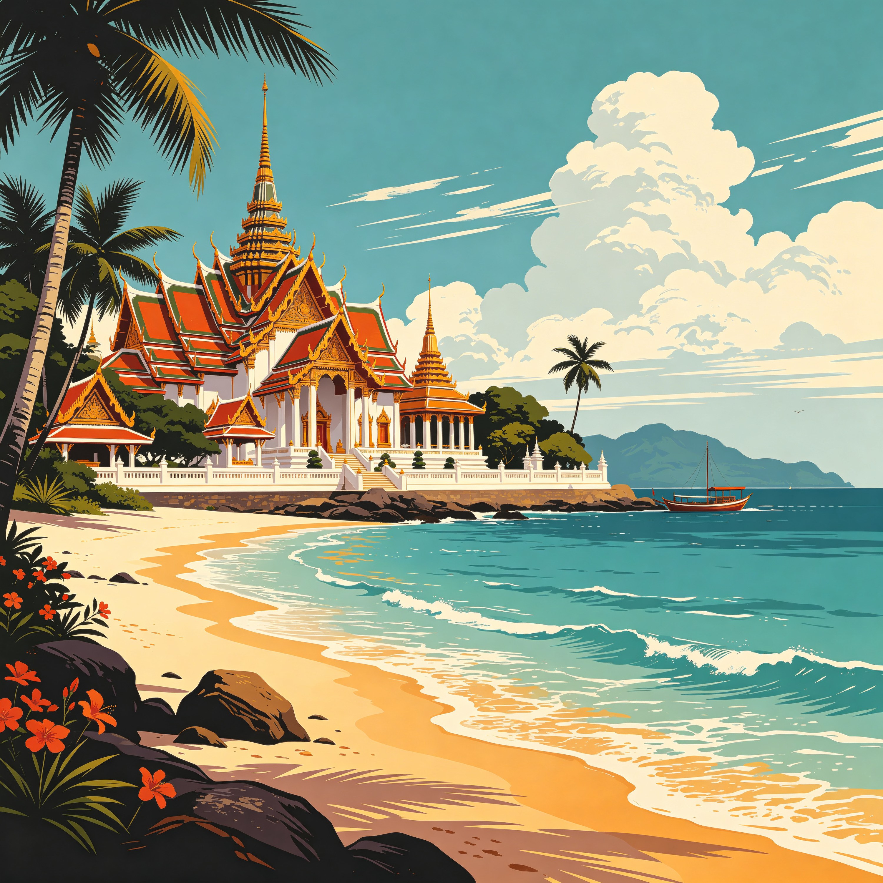 Thailand Travel Poster