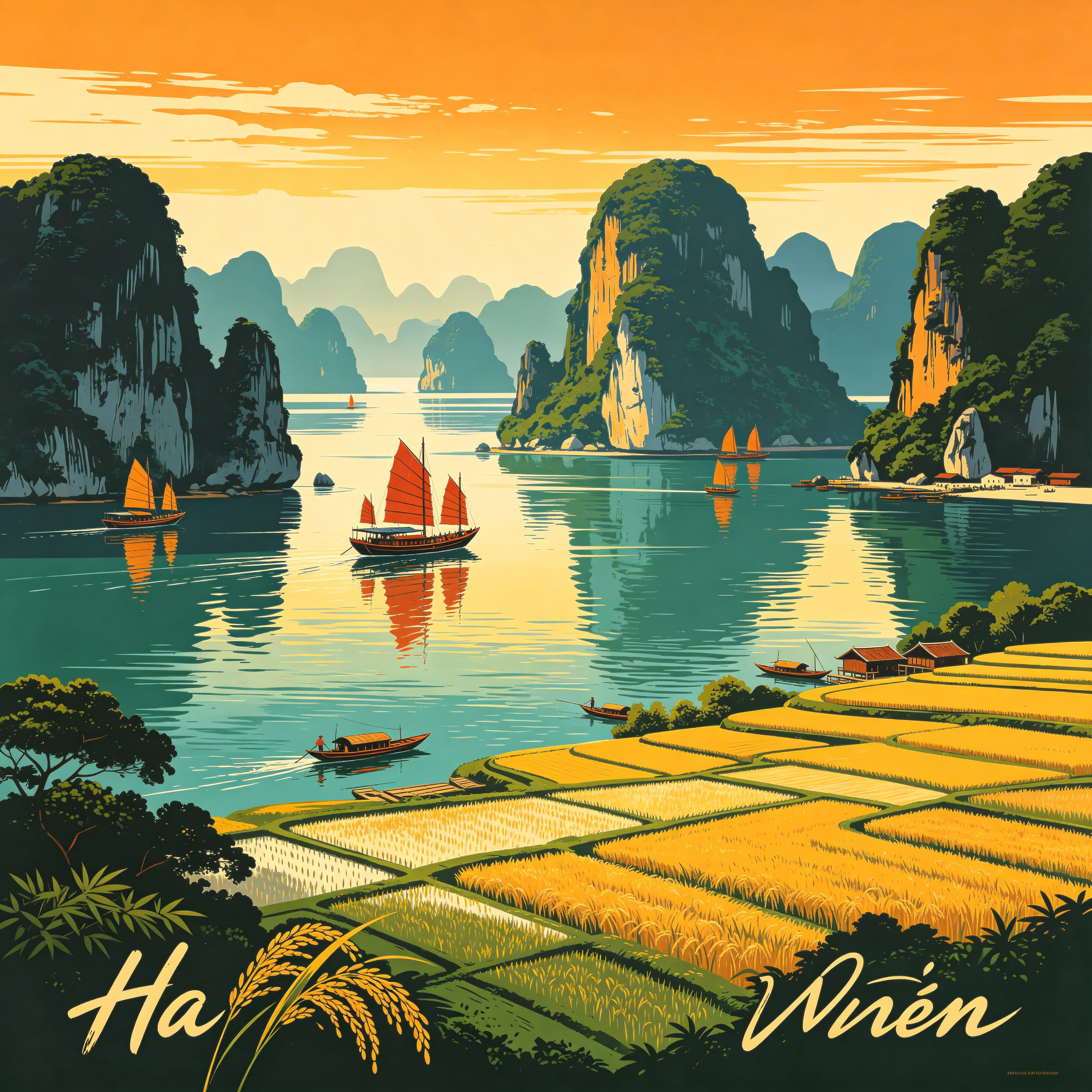 Vietnam Travel Poster