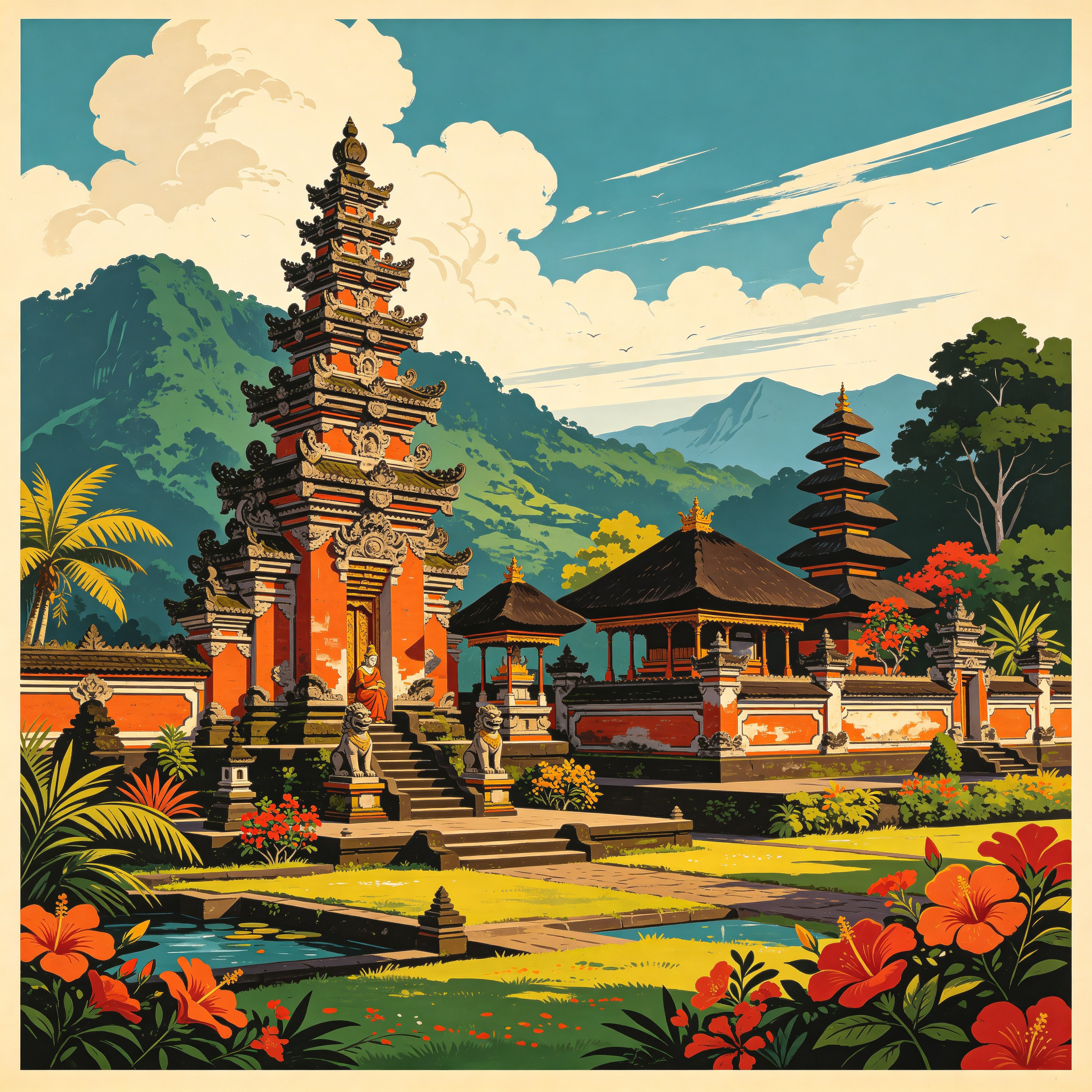 Indonesia Travel Poster
