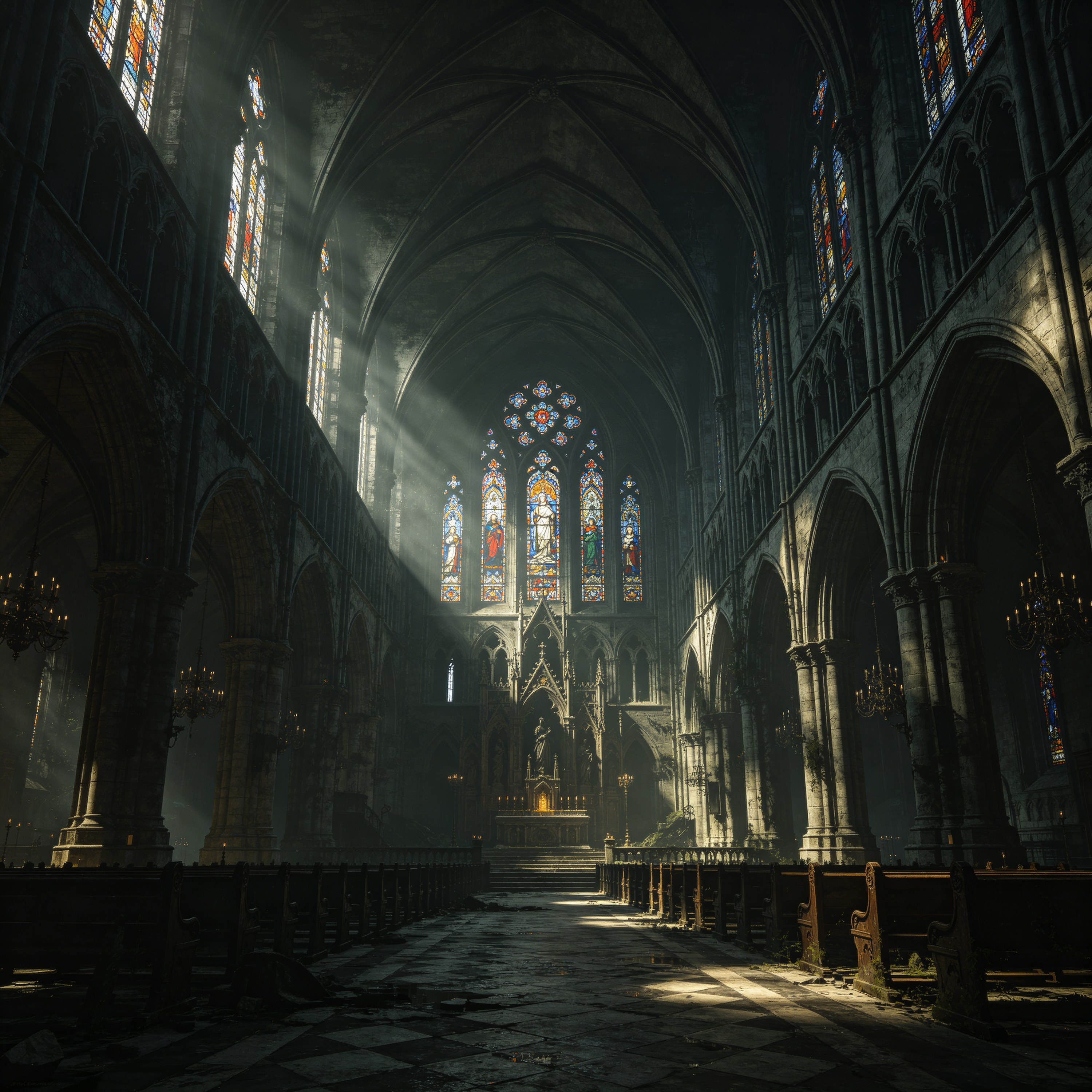 Gothic Church Interior