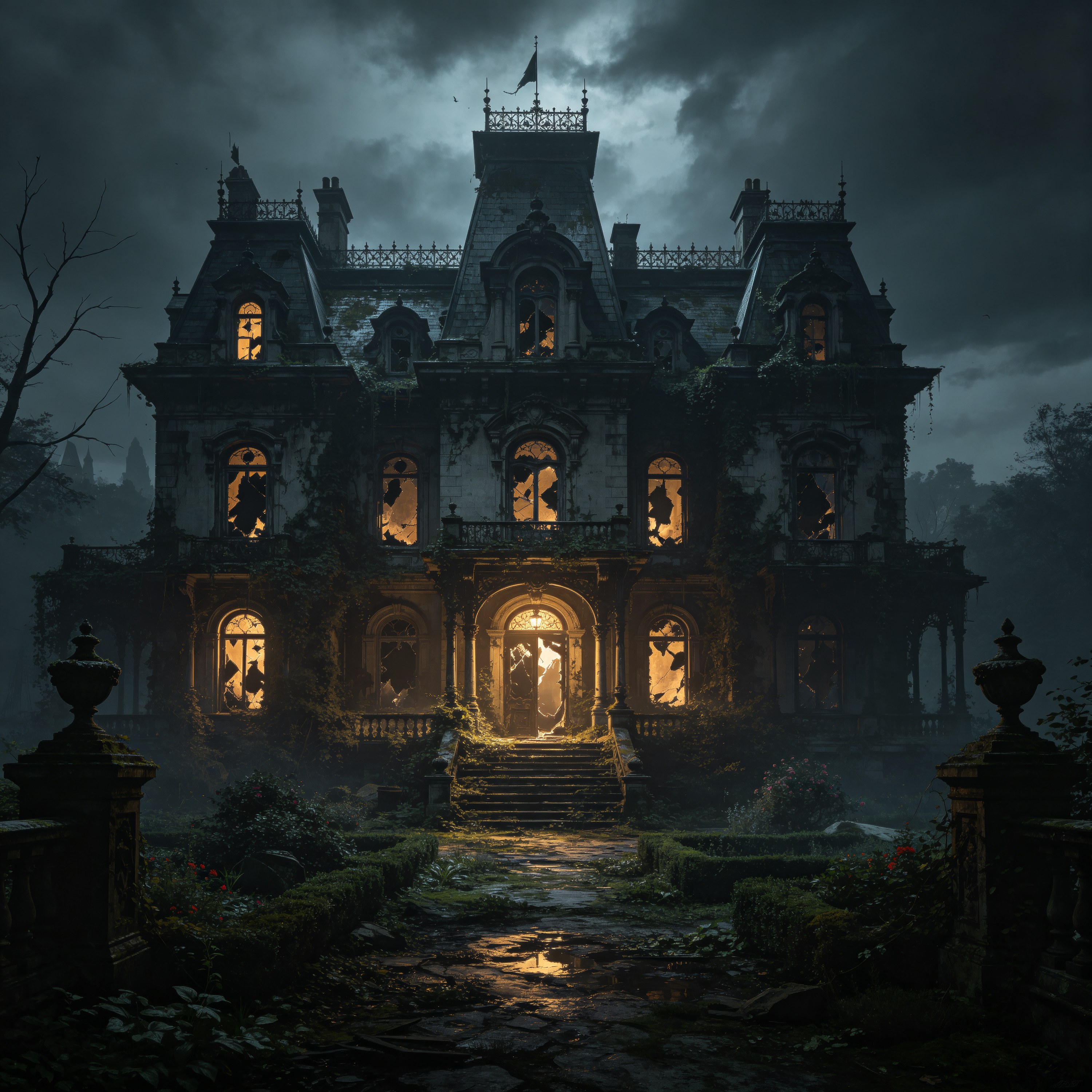 Dark Gothic Abandoned Manor