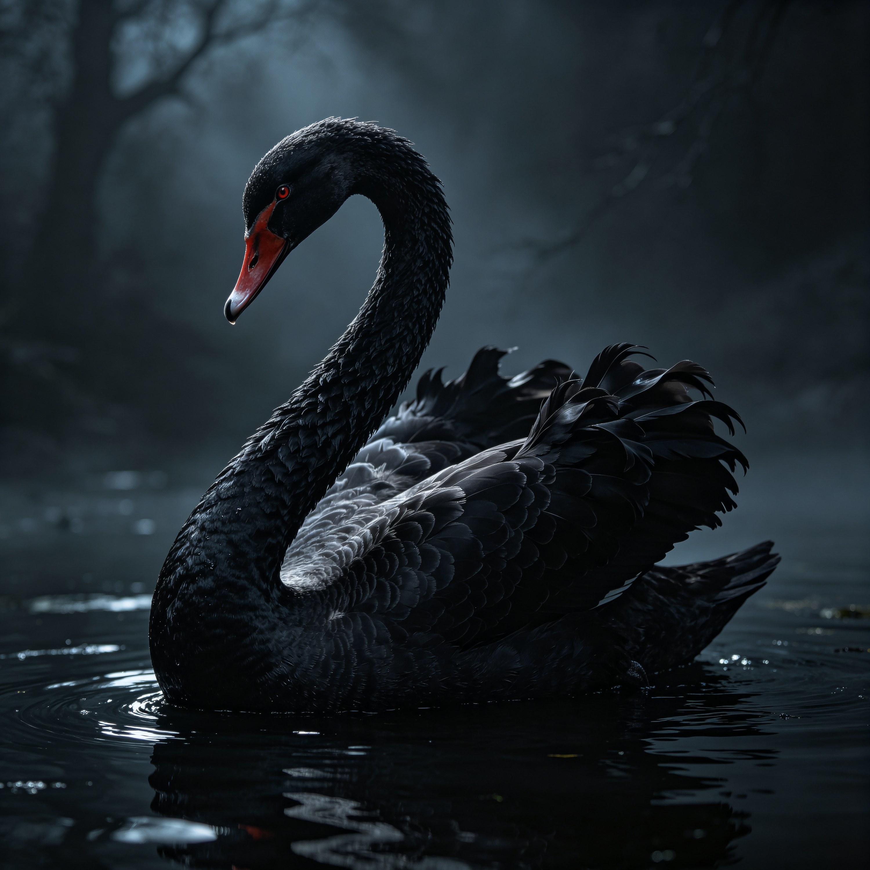 Dark Gothic Black Swan