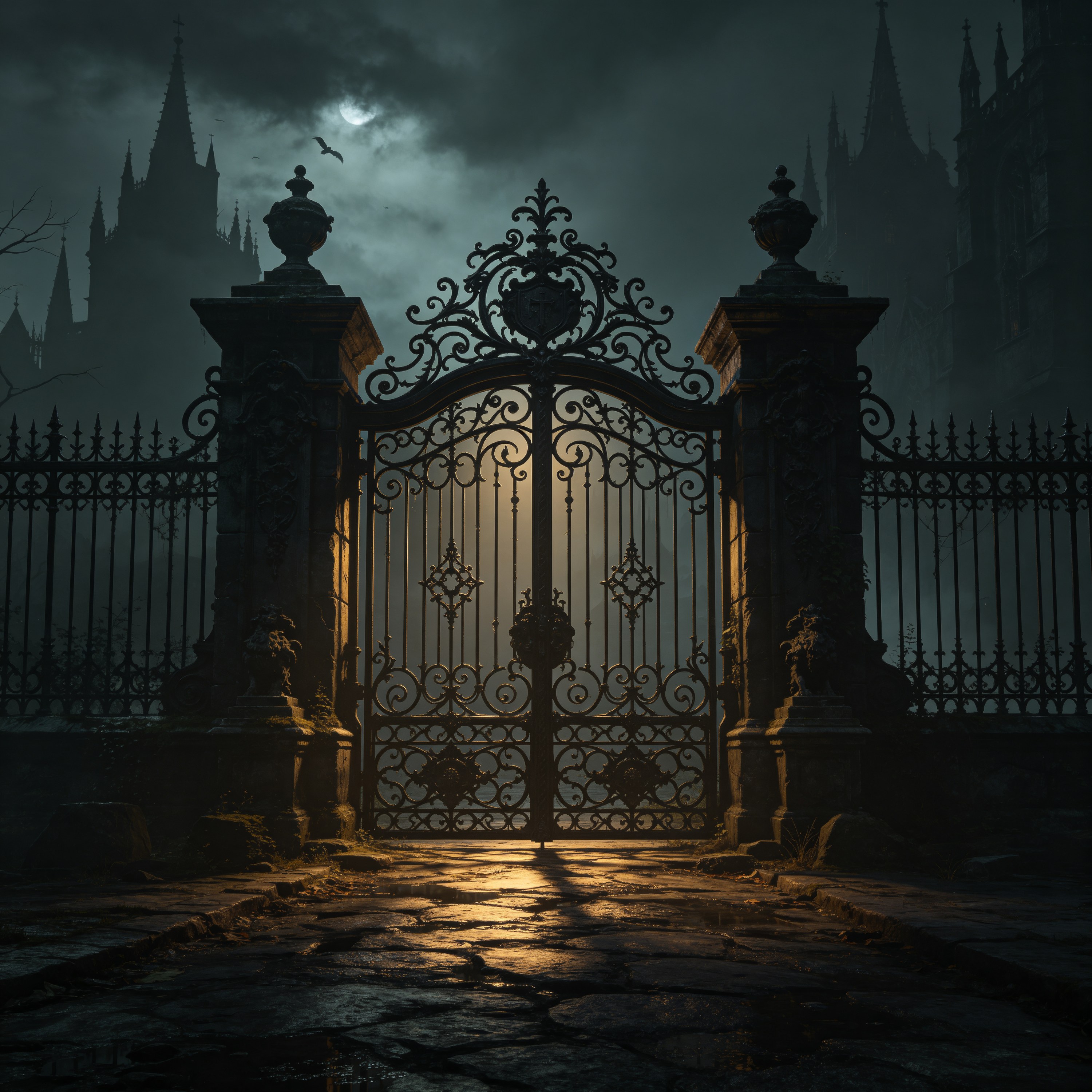 Dark Gothic Iron Gate
