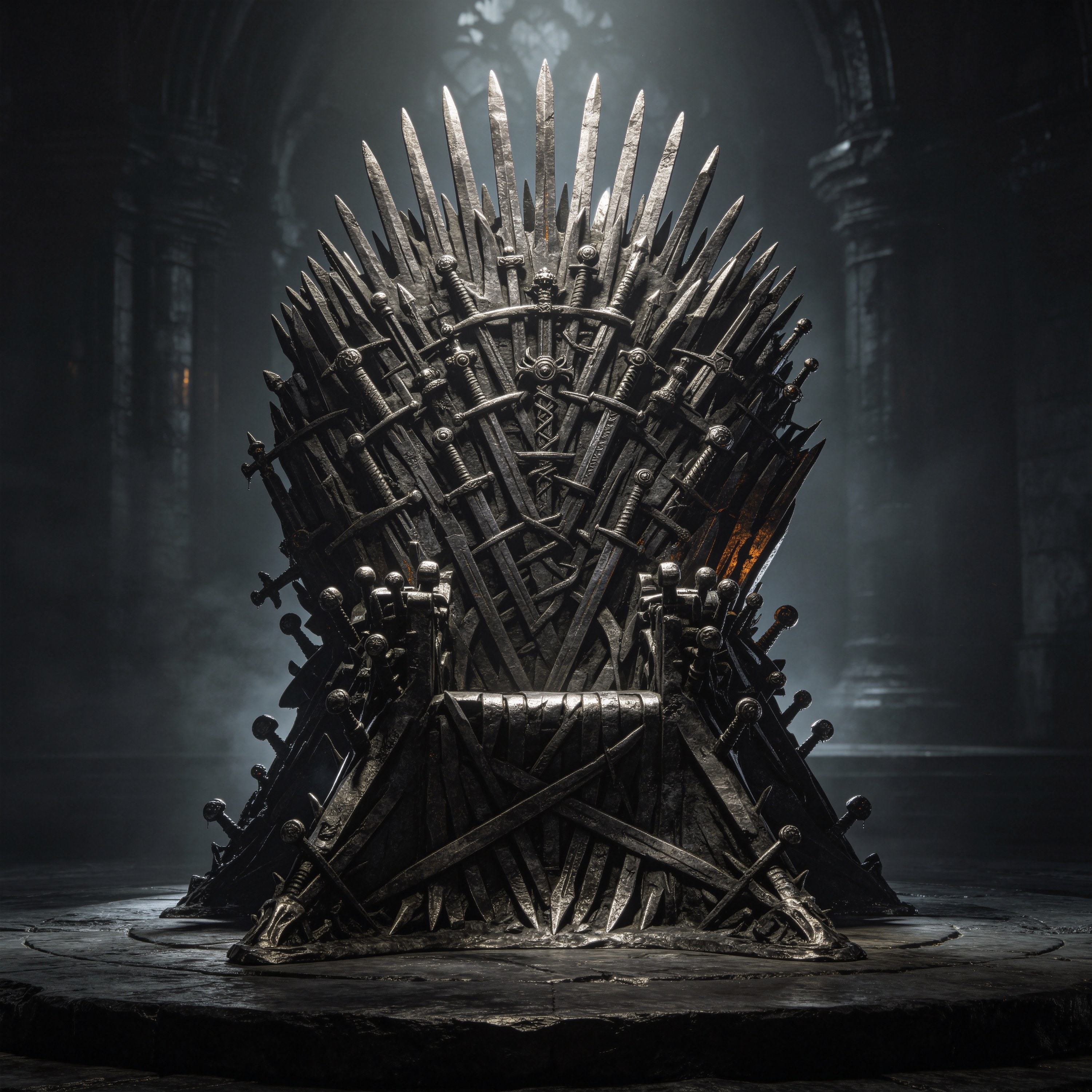 Dark Gothic Iron Throne