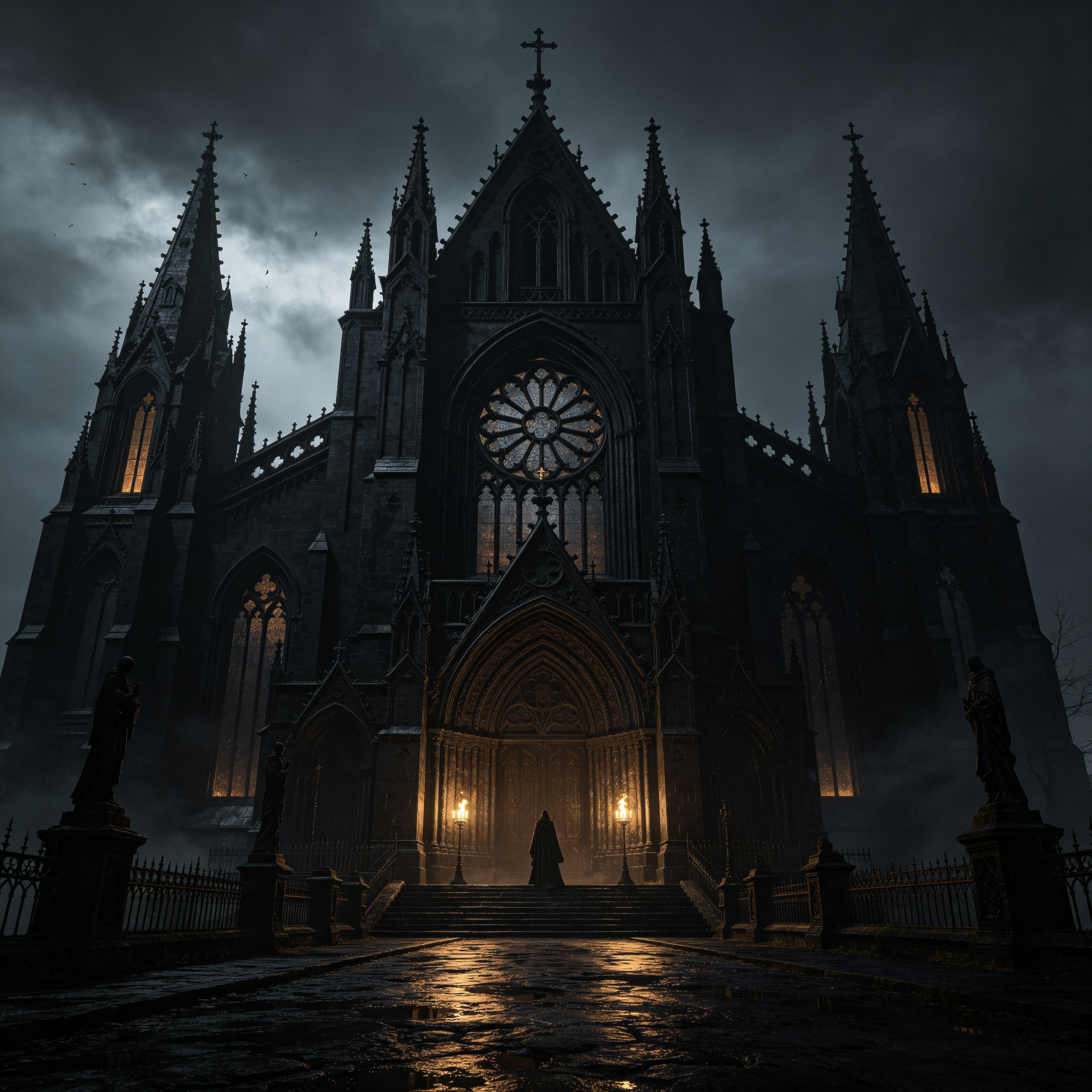 Dark Gothic Black Church