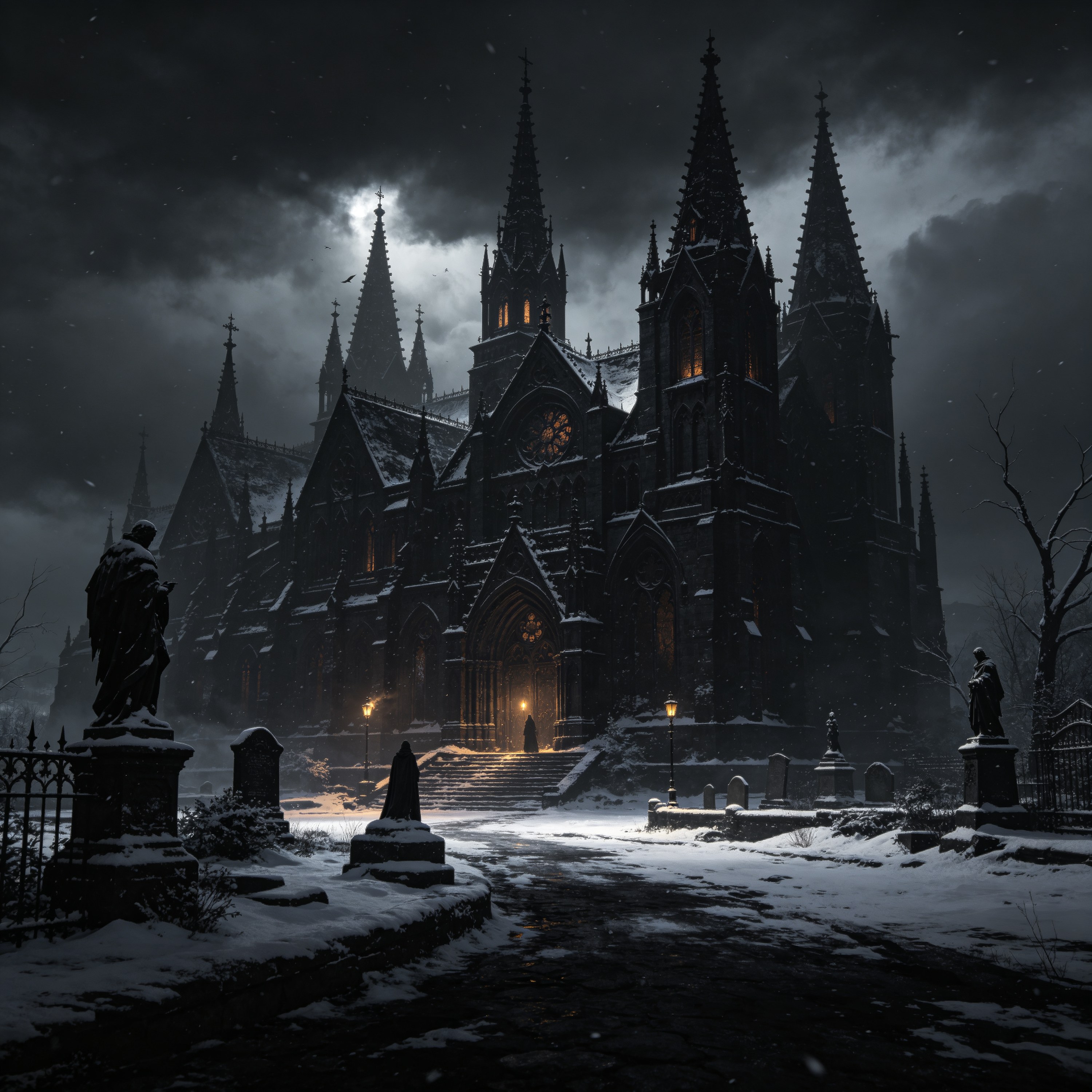 Dark Gothic Black Snow