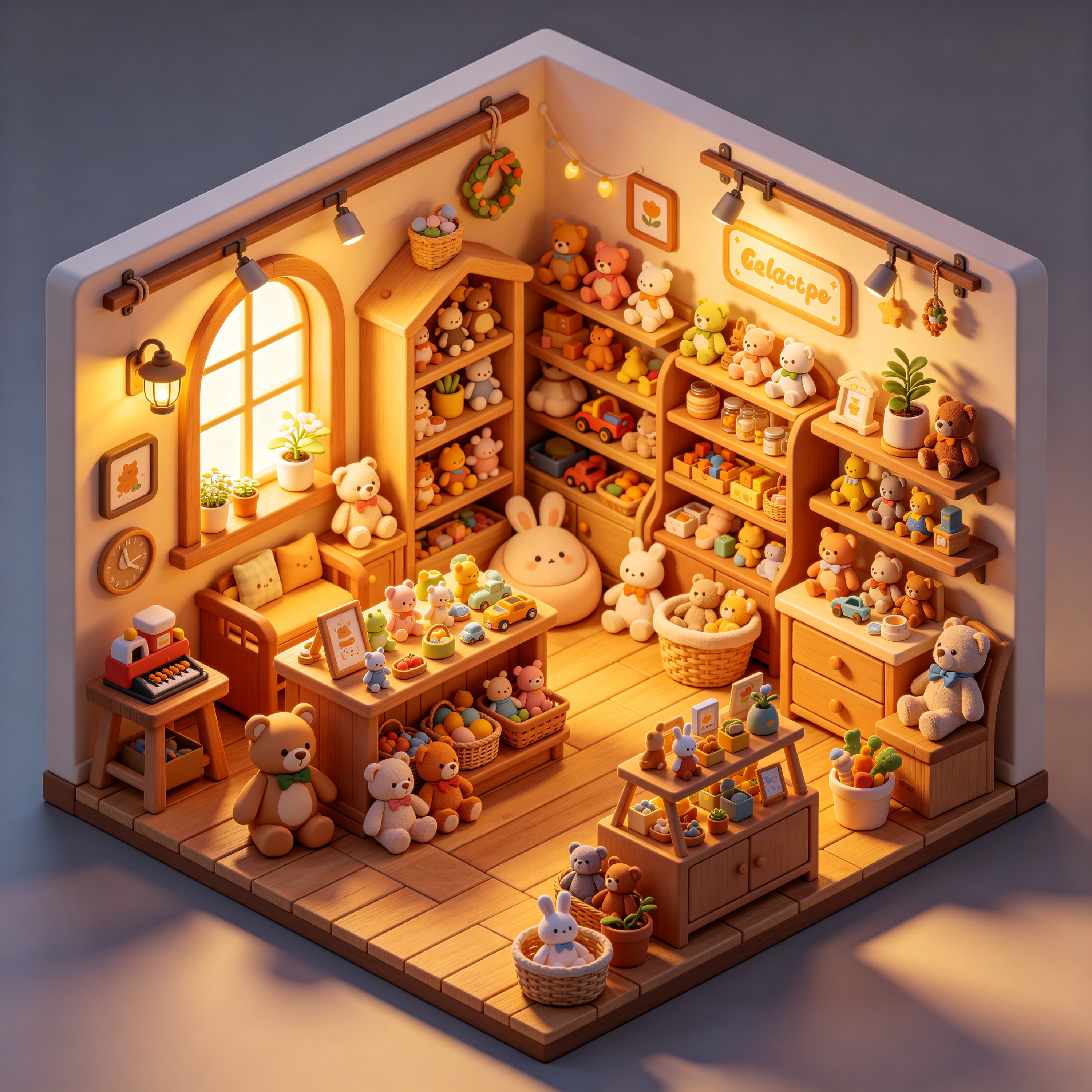 3D Isometric Toy Store