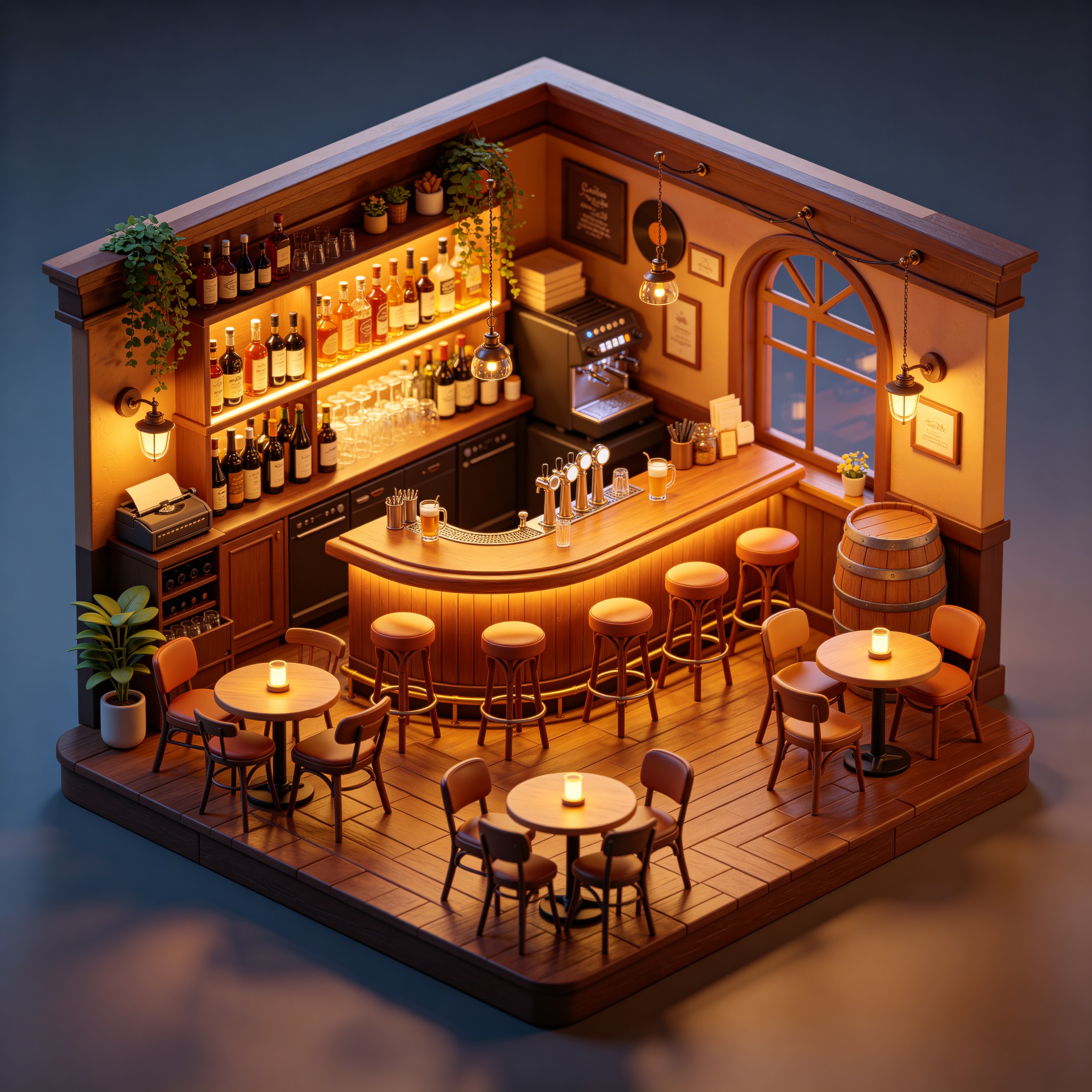 3D Isometric Bar