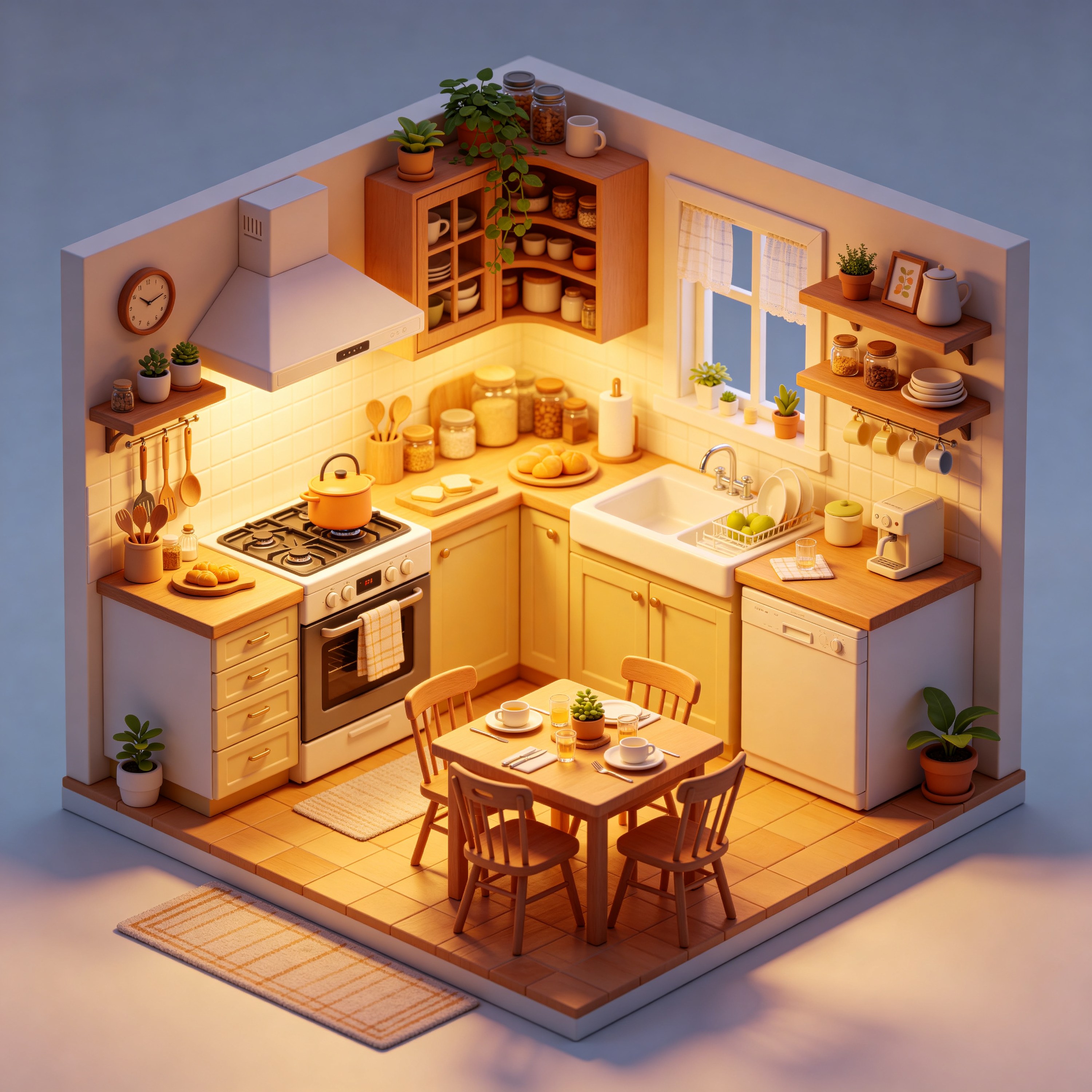 3D Isometric Kitchen