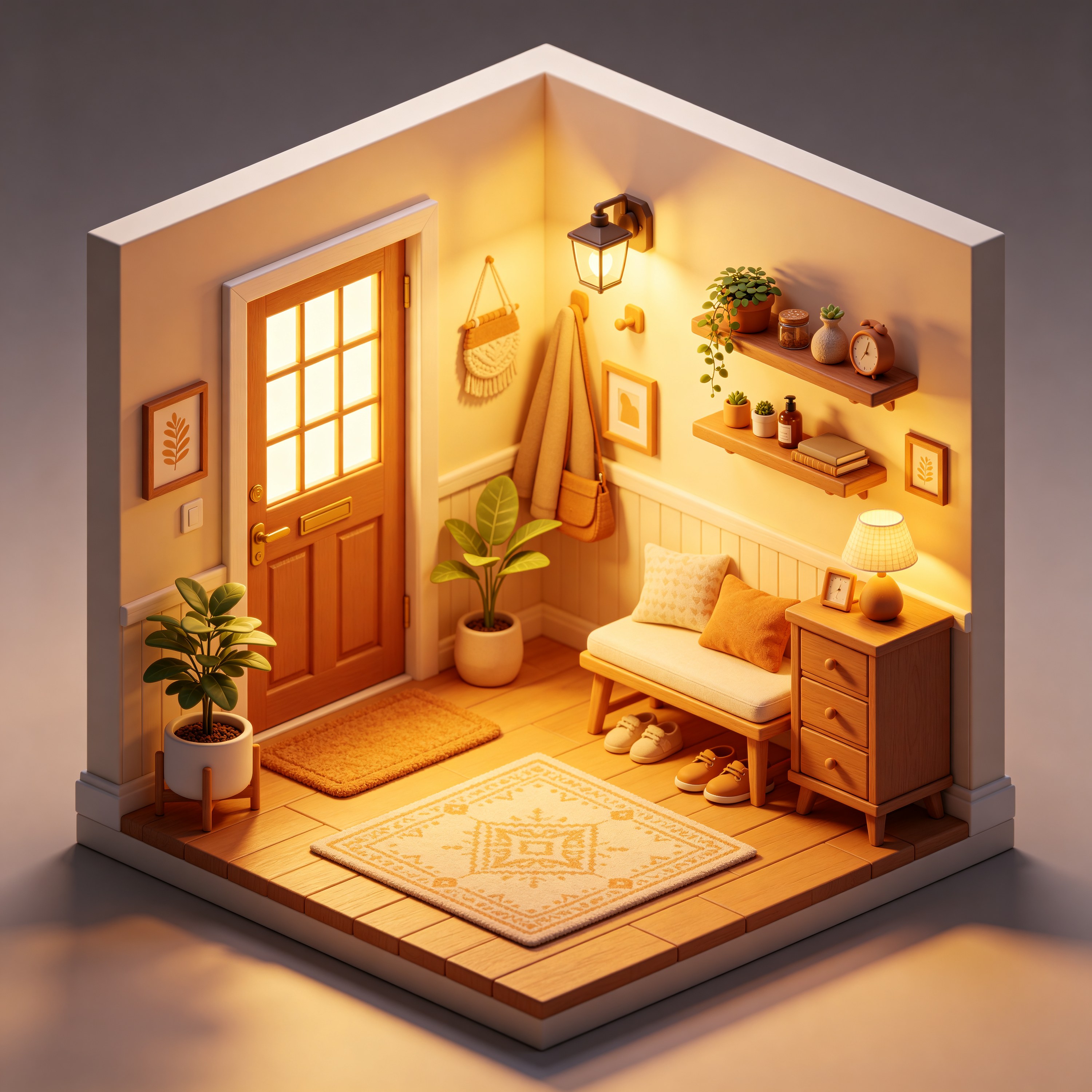 3D Isometric Entryway