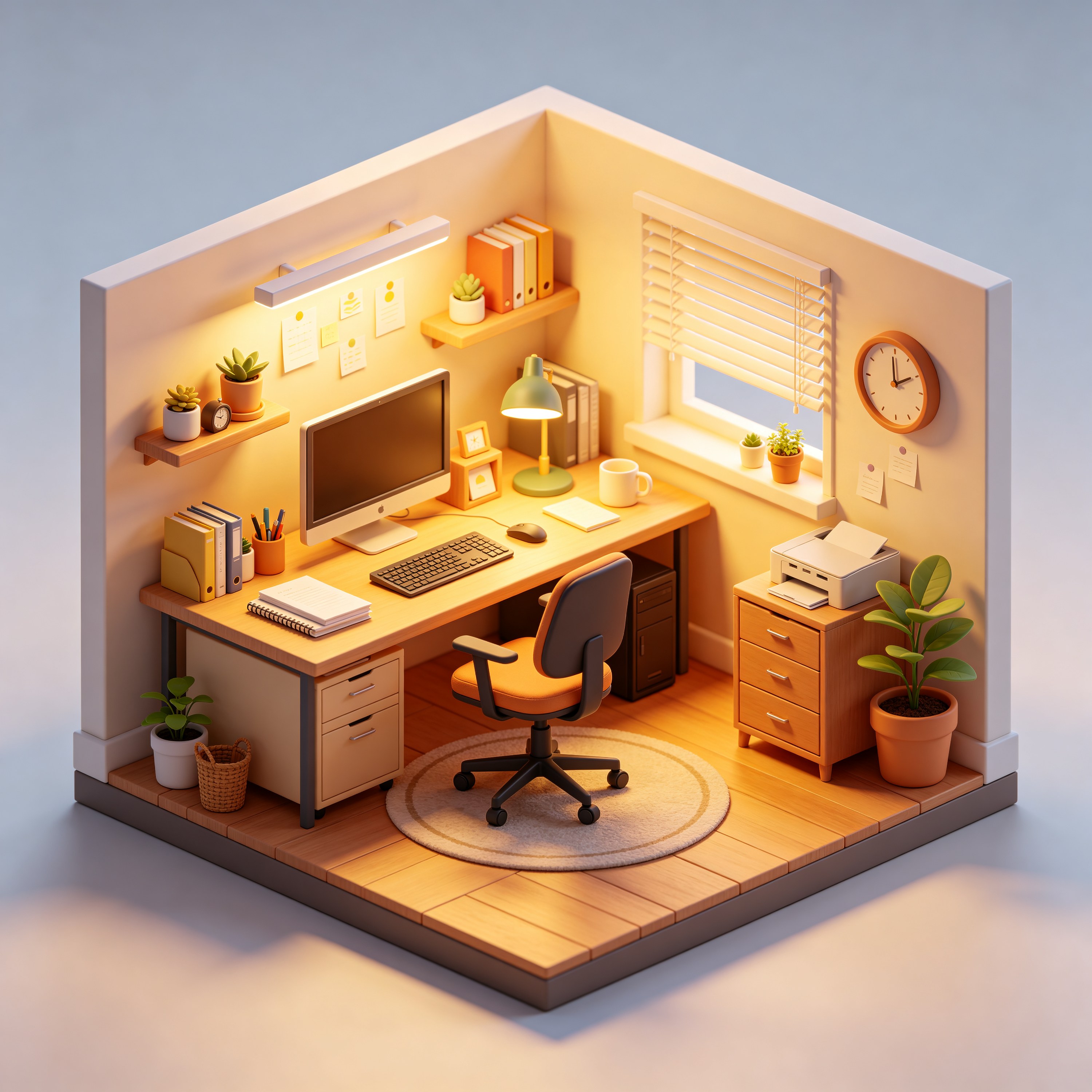 3D Isometric Office