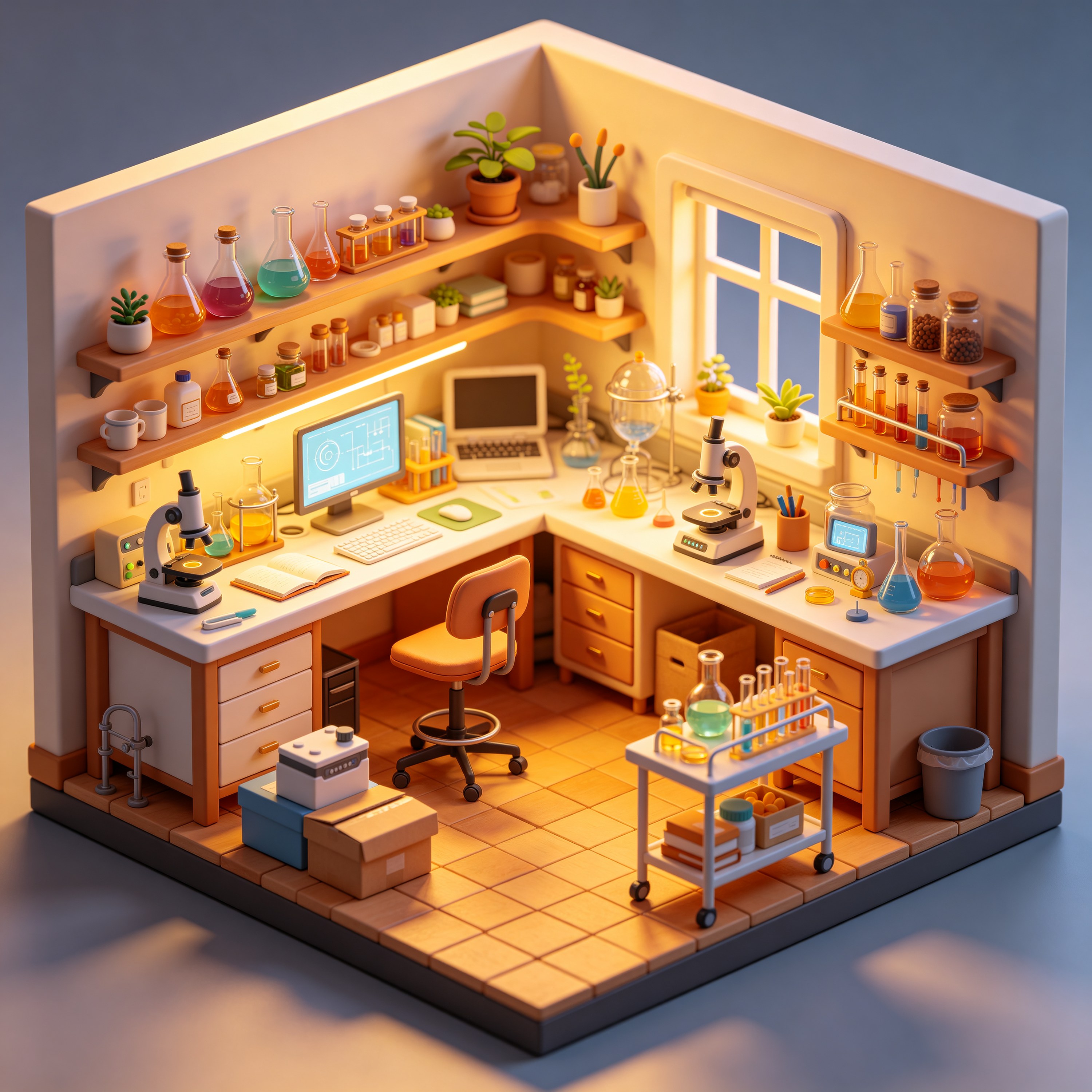 3D Isometric Laboratory