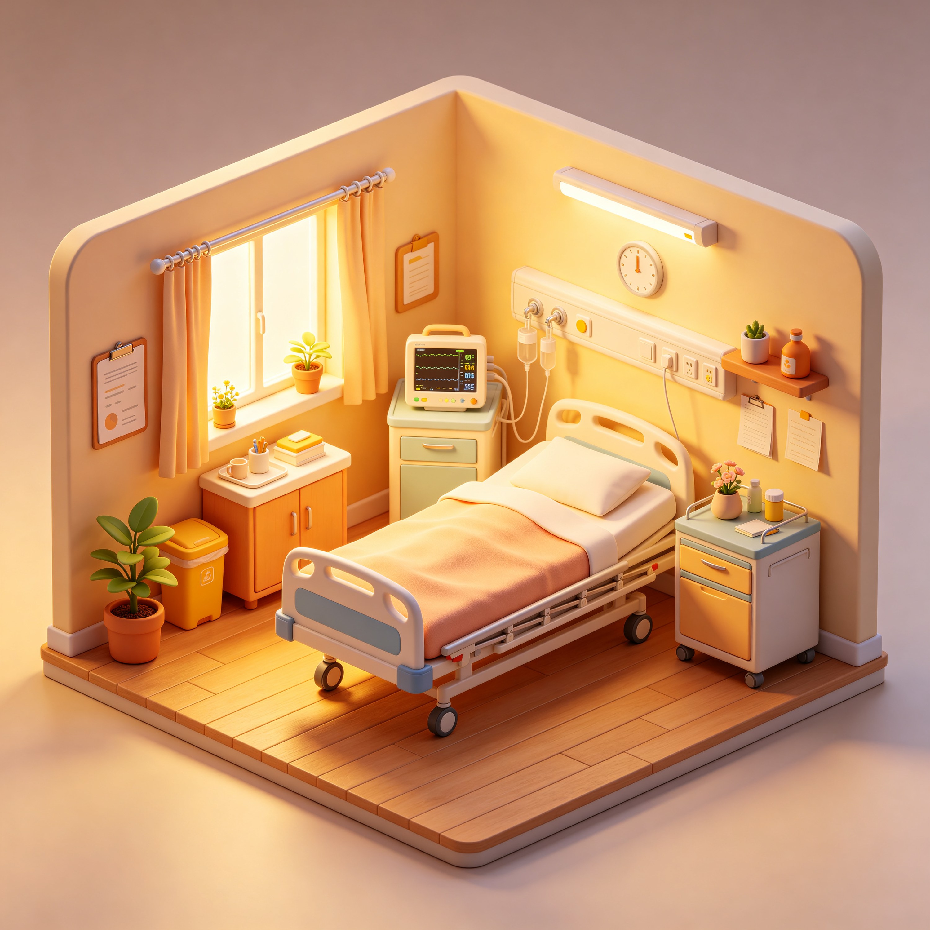 3D Isometric Hospital