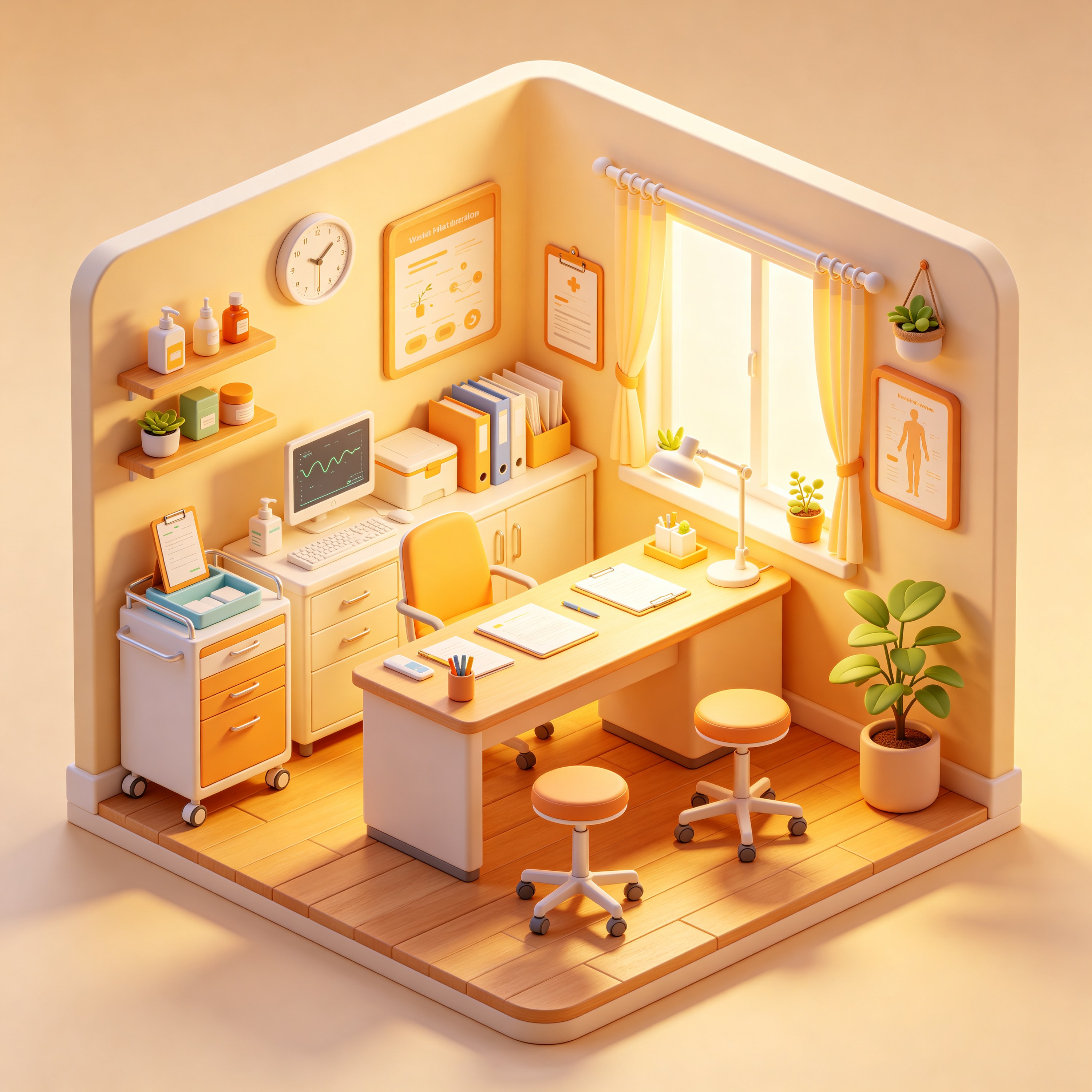 3D Isometric Clinic