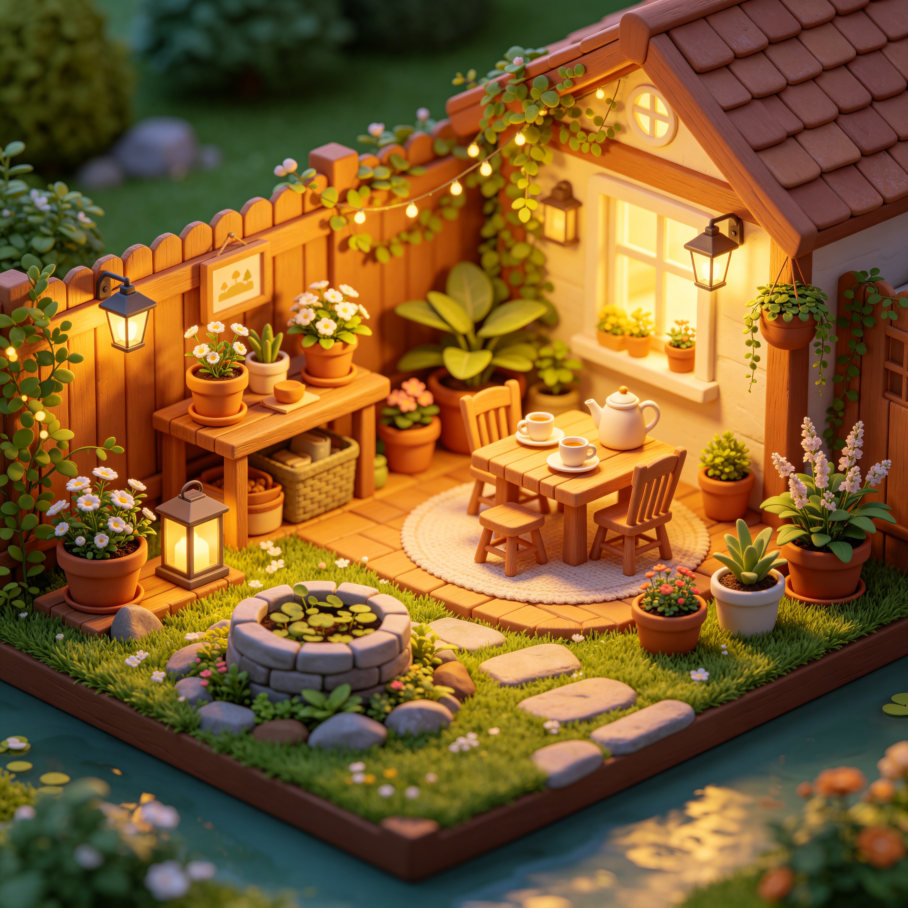 3D Isometric Garden