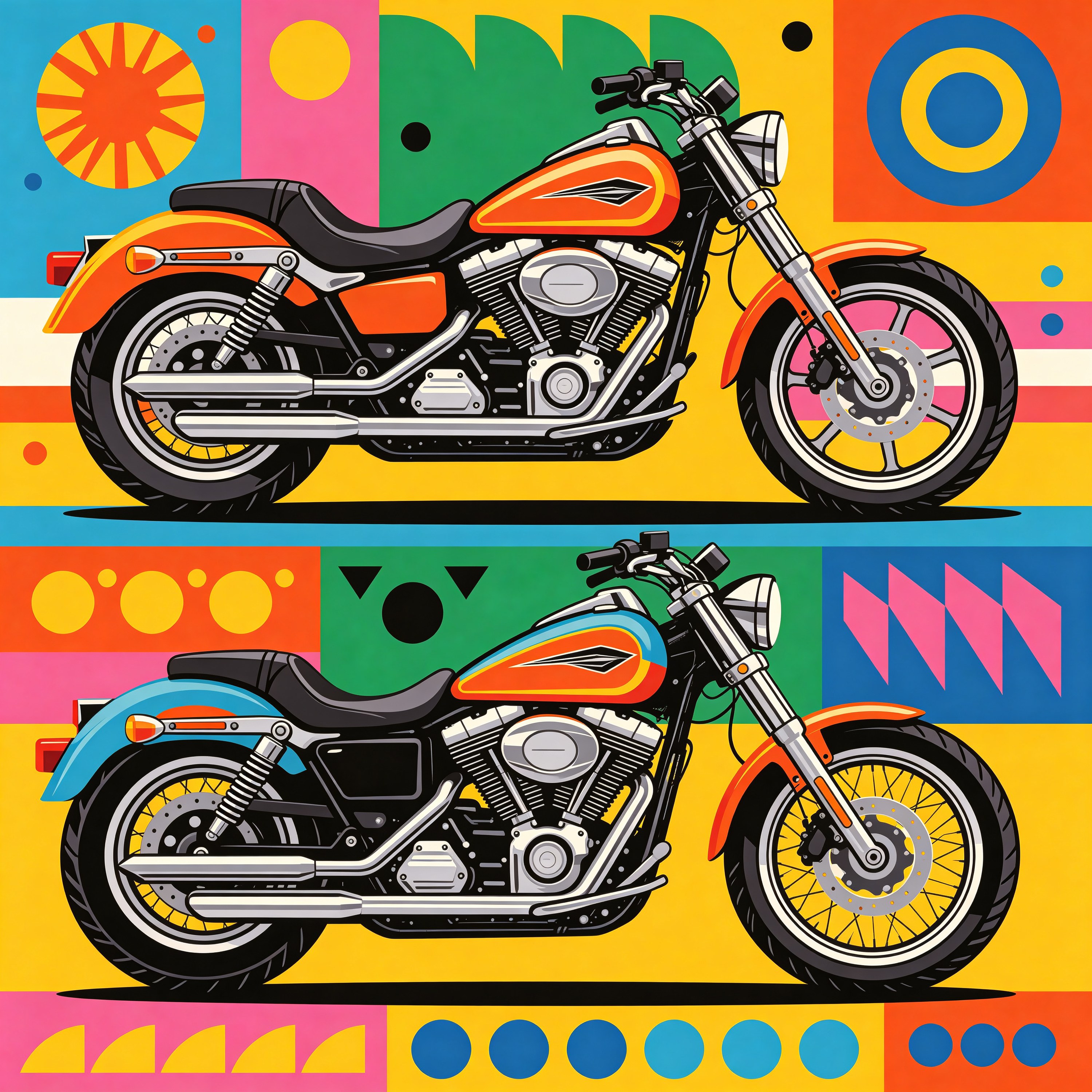 Pop Memphis Motorcycle