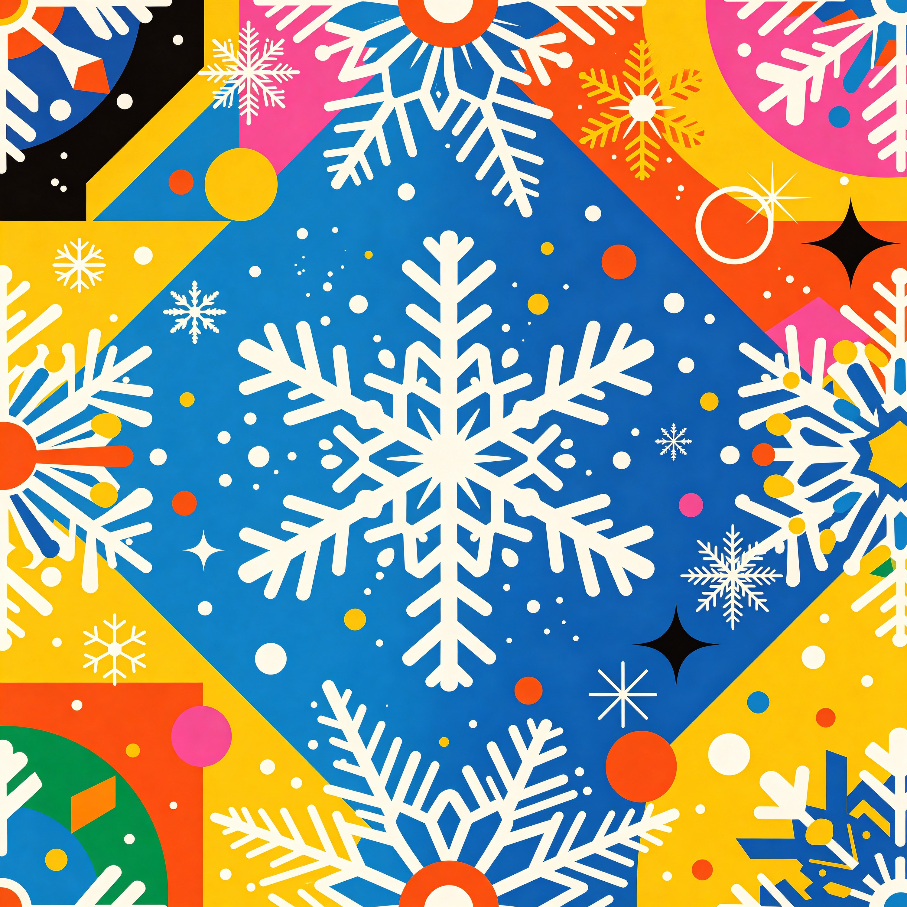 Pop Memphis Snowflake