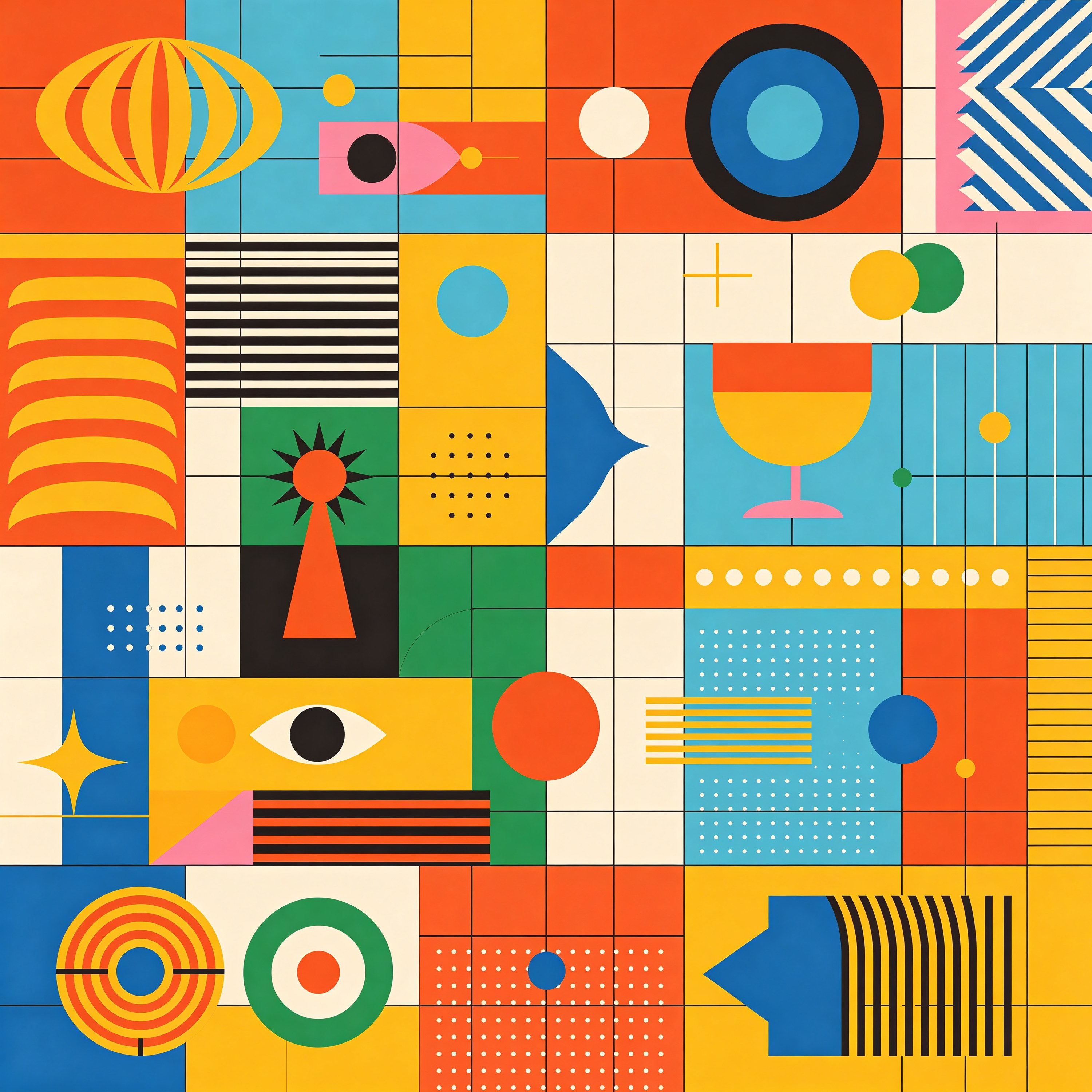 Pop Memphis Grid