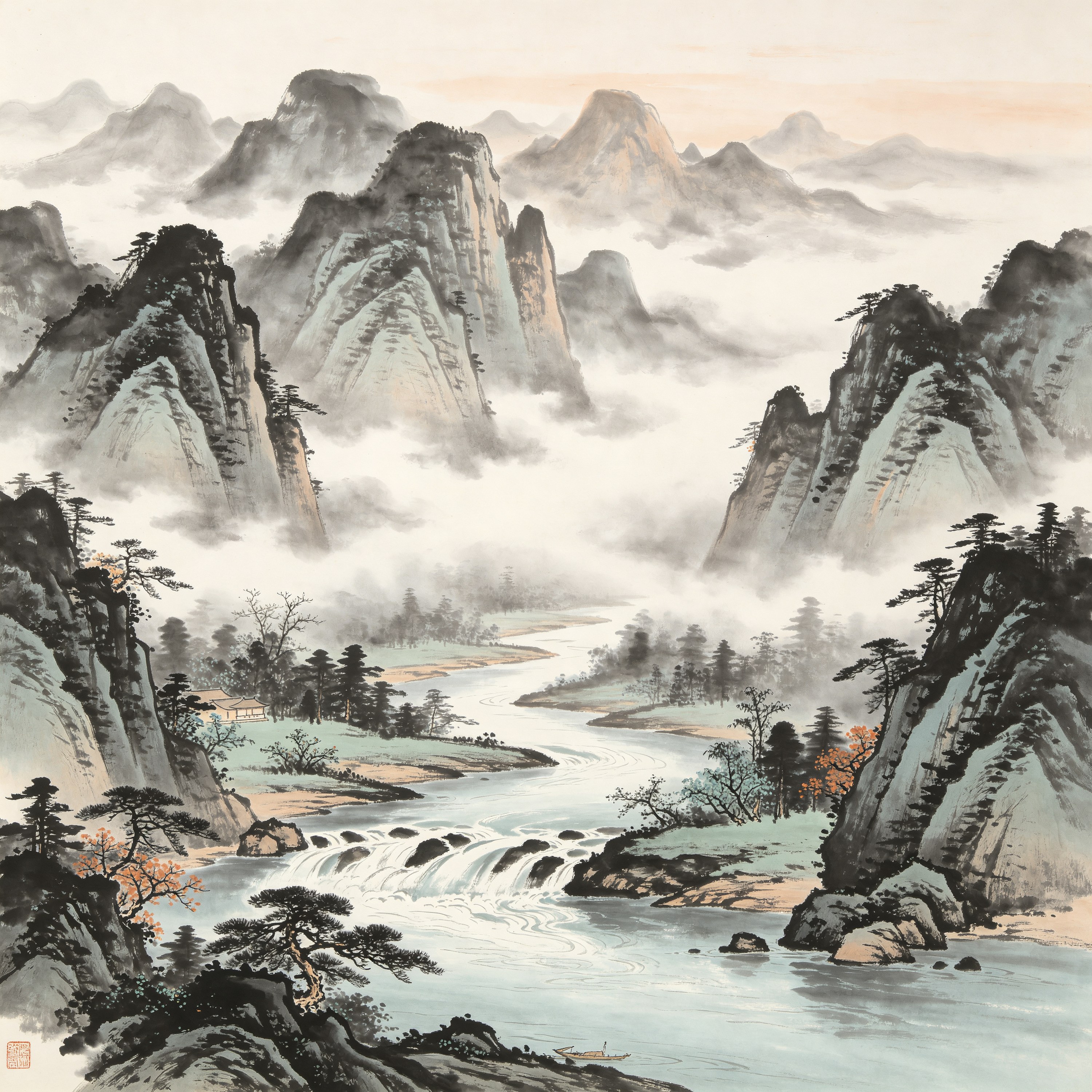 Chinese Ink Landscape